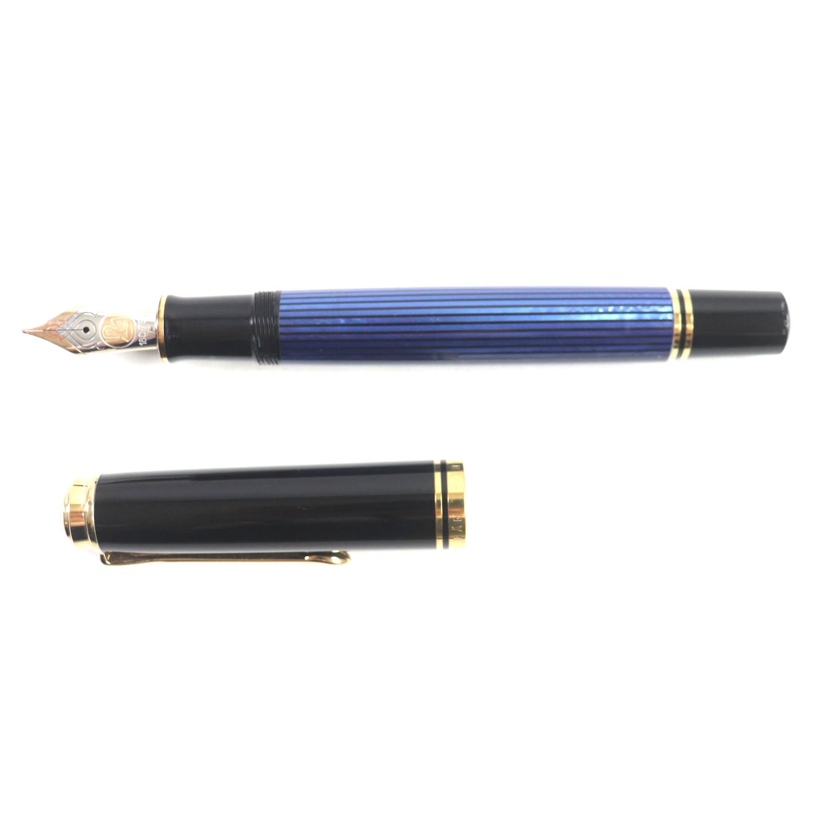 PERIKAN Sovereign 18K Fountain Pen F Nib Black Gold