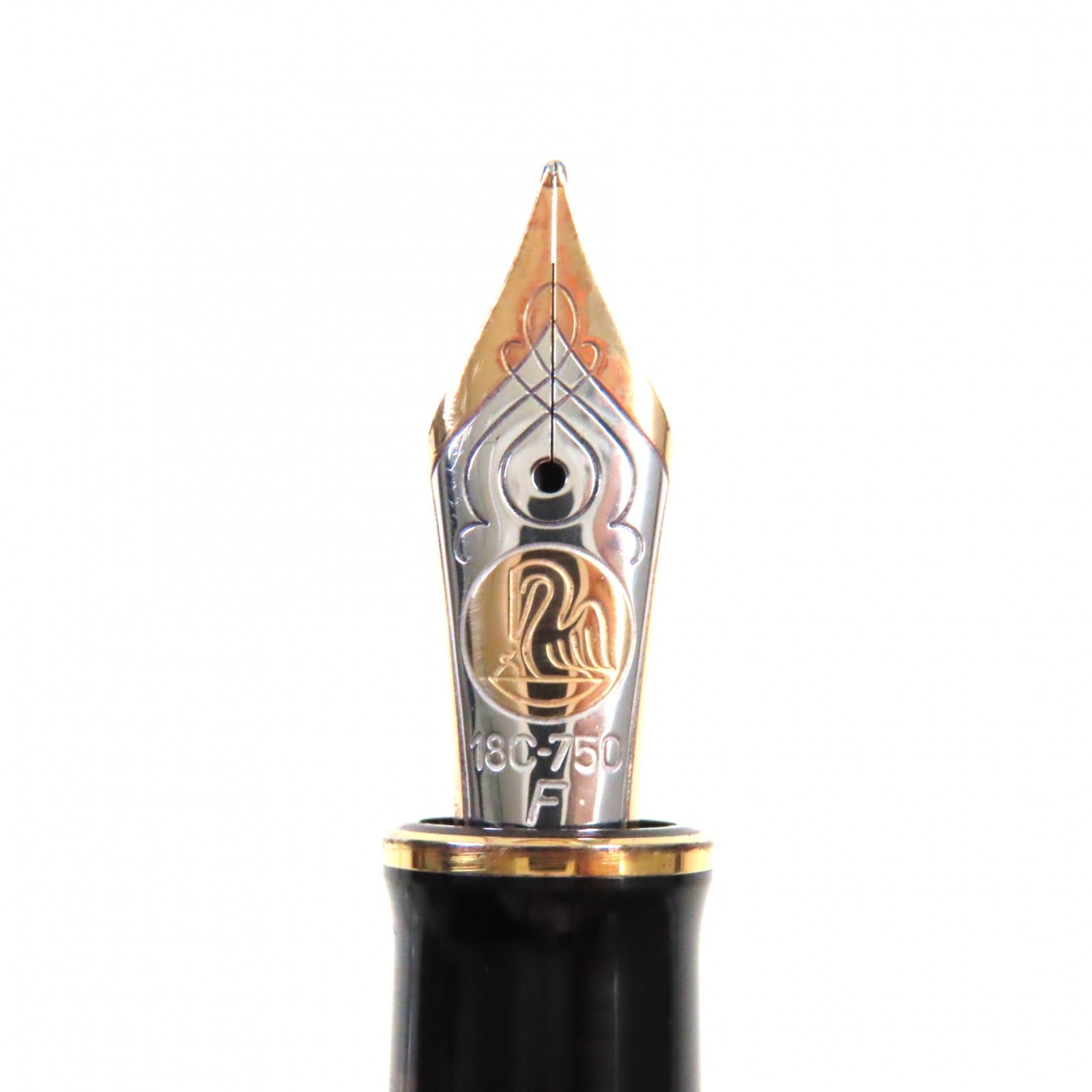 PERIKAN Sovereign 18K Fountain Pen F Nib Black Gold