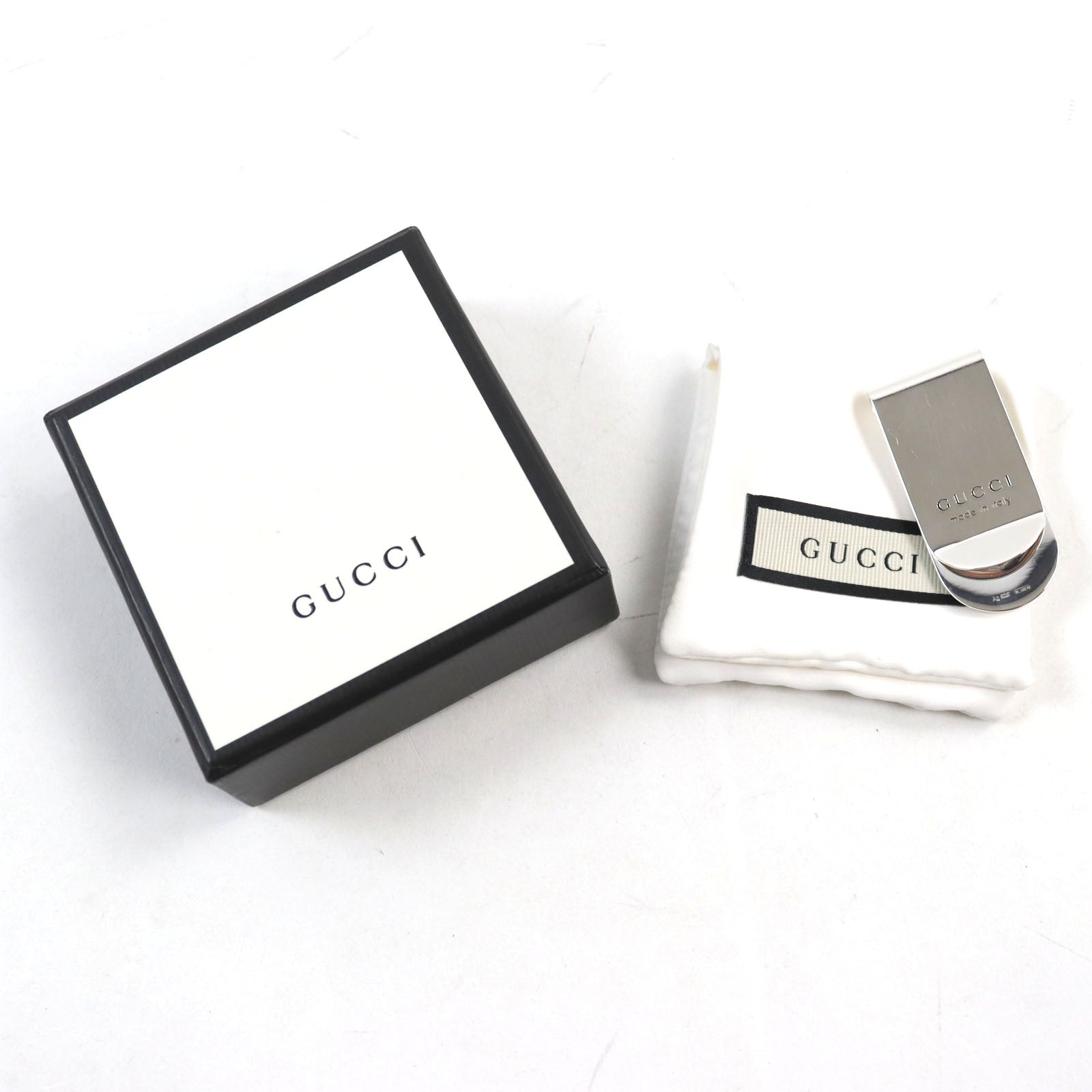 Gucci Silver Bee Motif Money Clip