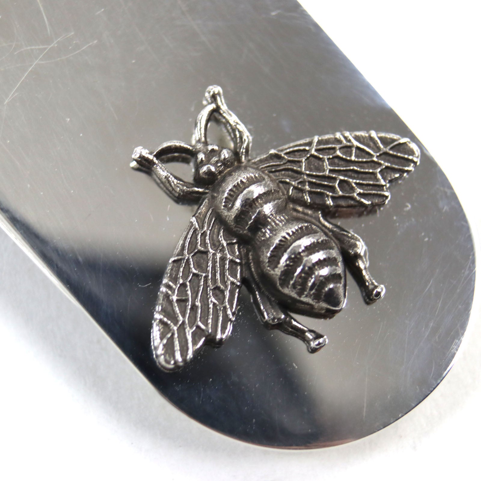 Gucci Silver Bee Motif Money Clip