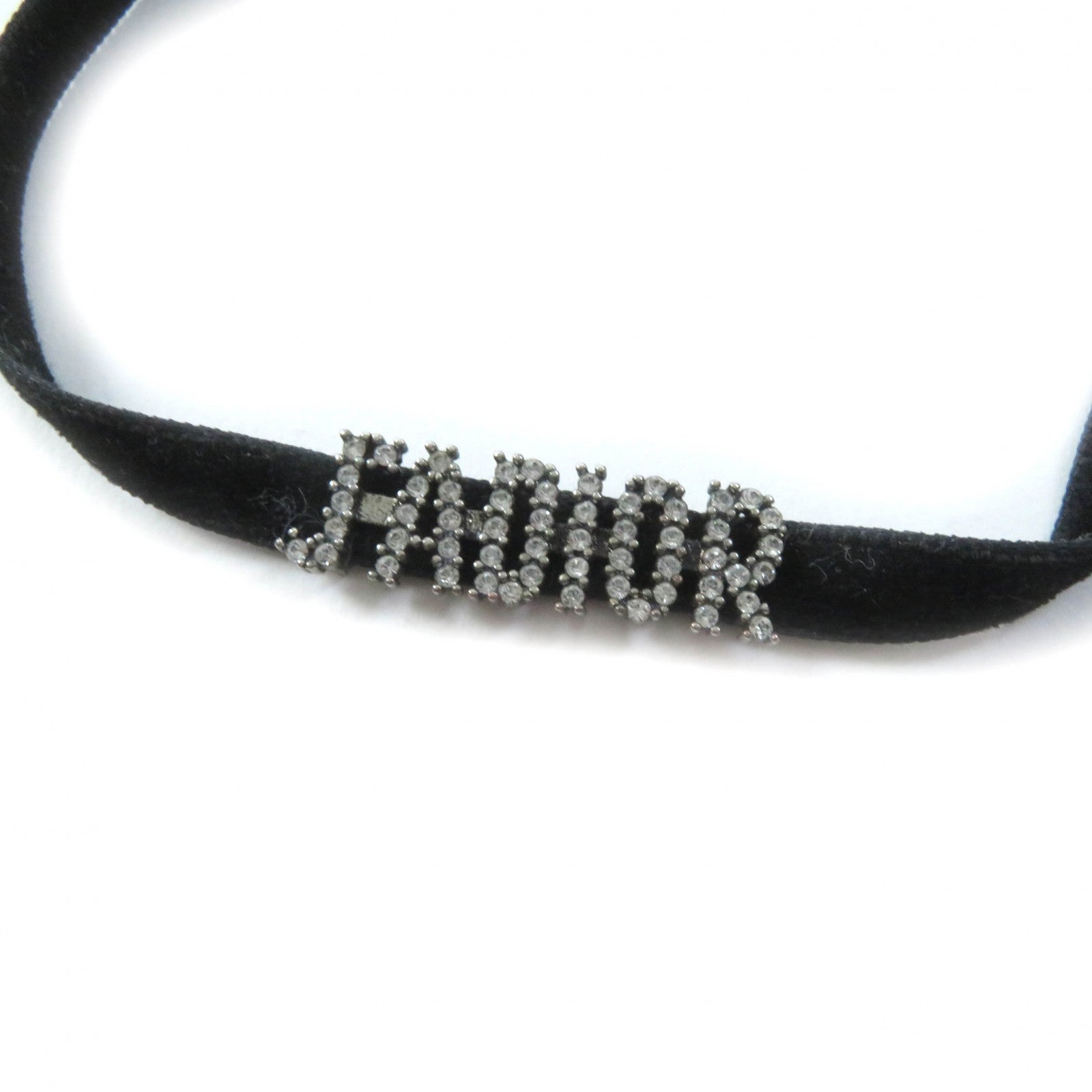 Dior J'ADIOR Rhinestone Velvet Metal Choker