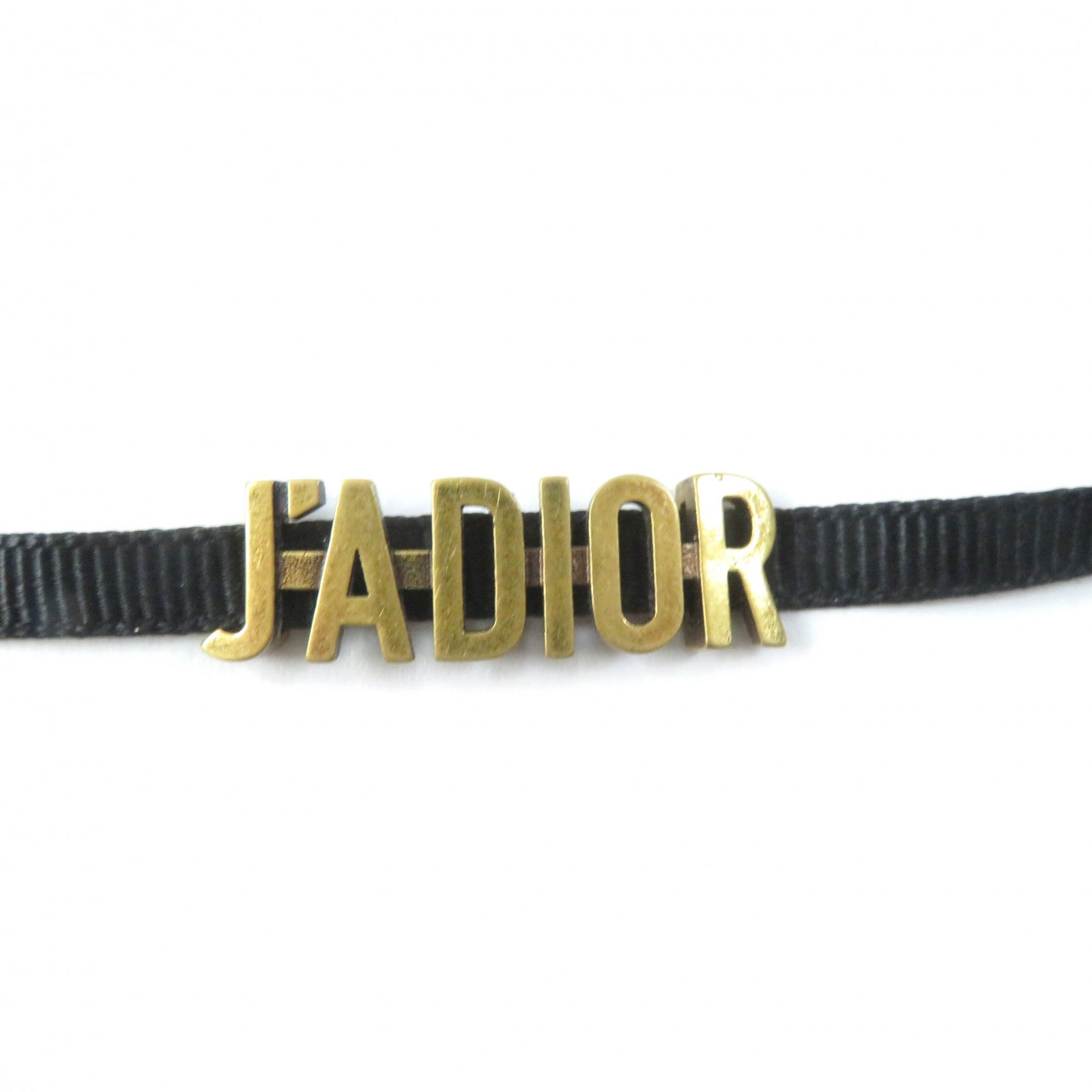 Dior J'ADIOR Metal Logo Choker Black