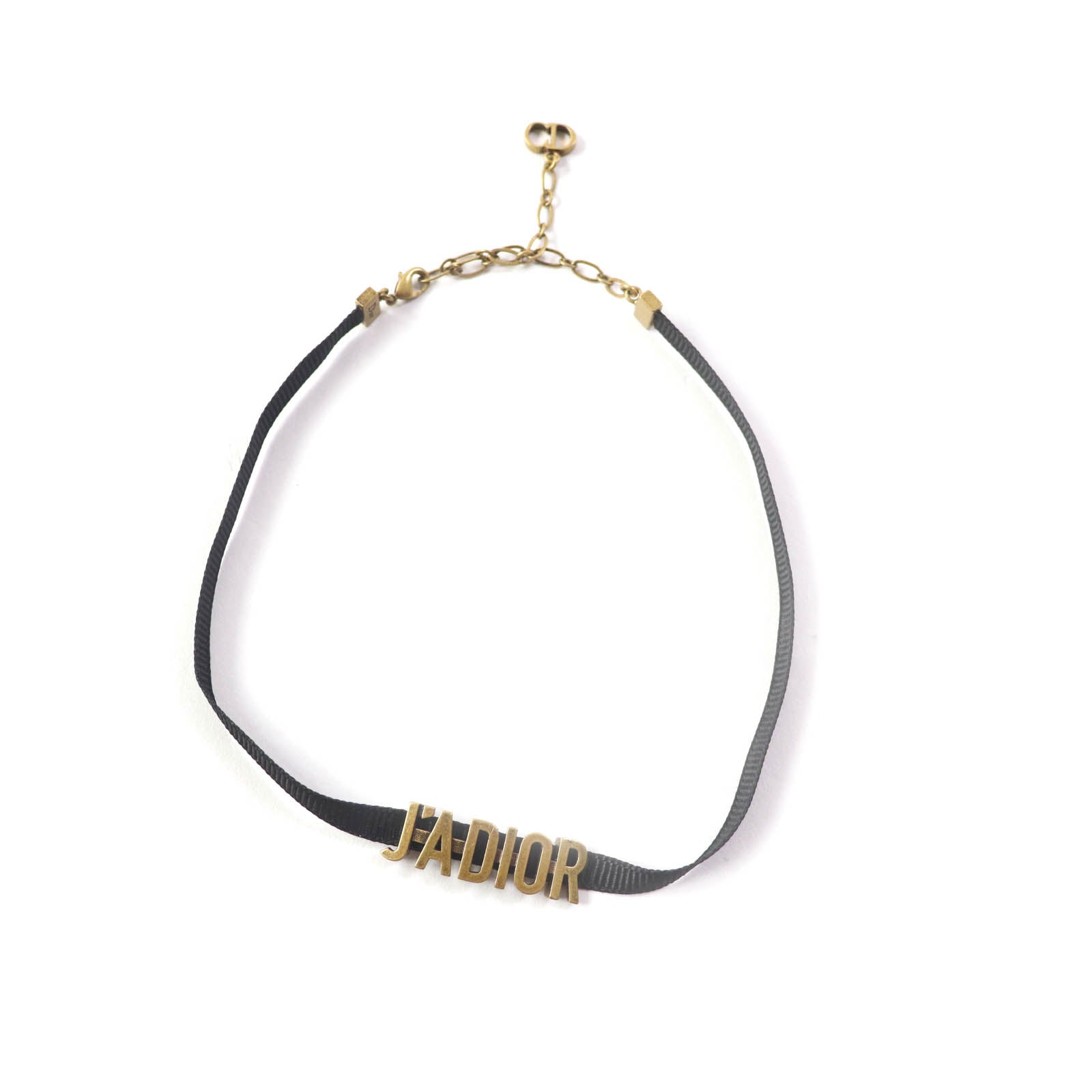 Dior J'ADIOR Metal Logo Choker Black