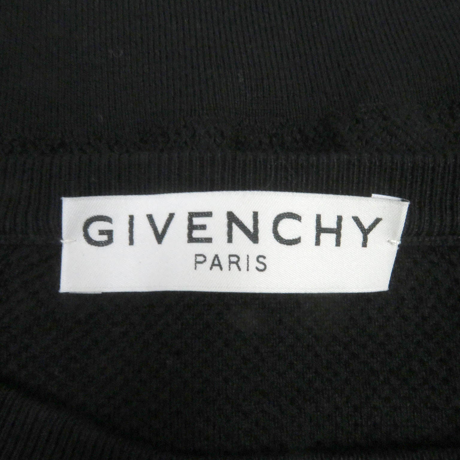 Givenchy Cotton Logo Knit Sweater Black XS