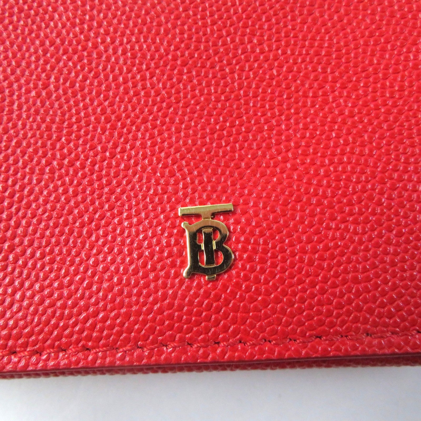 Burberry TB Logo Leather Compact Wallet