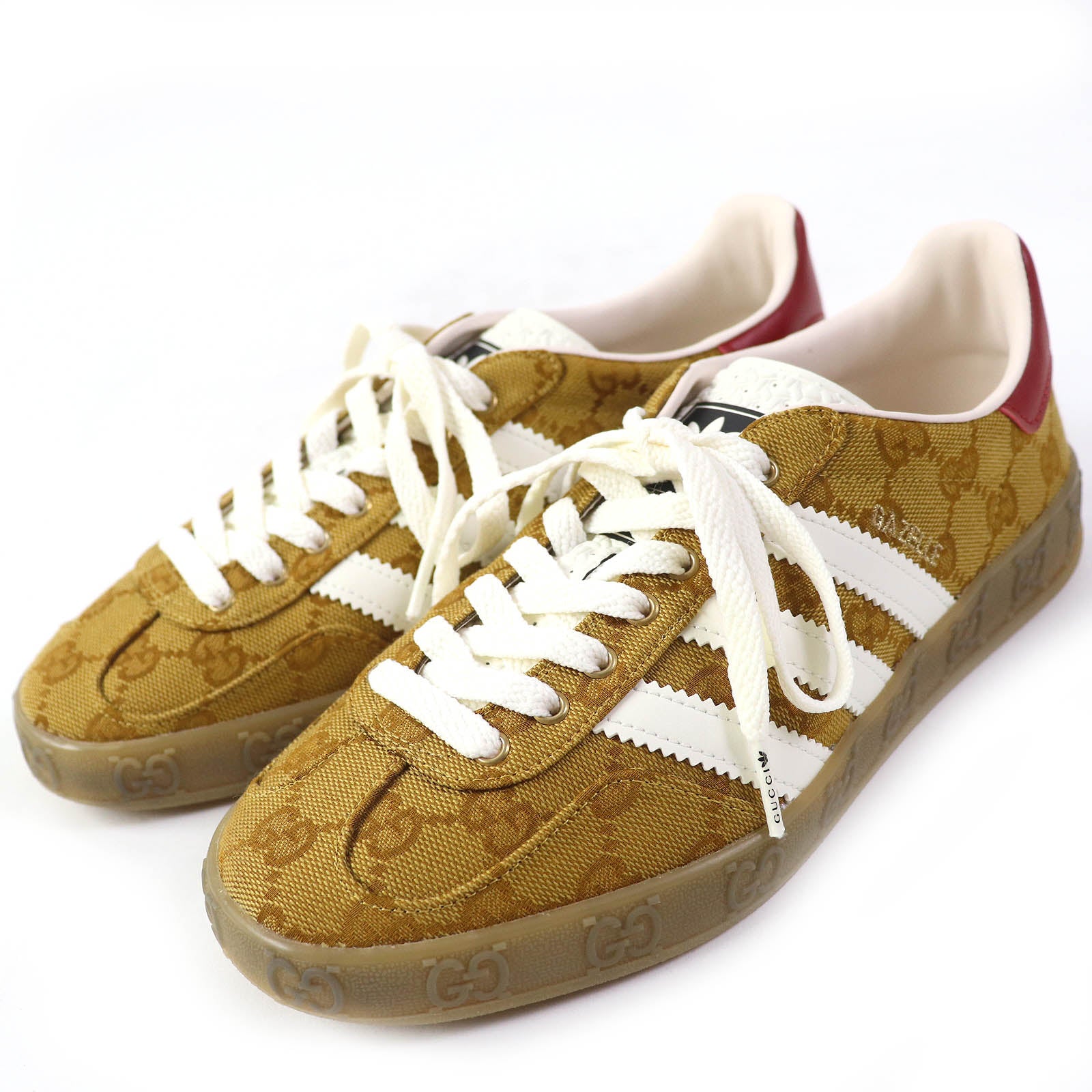 Gucci Gazelle GG Canvas Lace-Up Sneakers