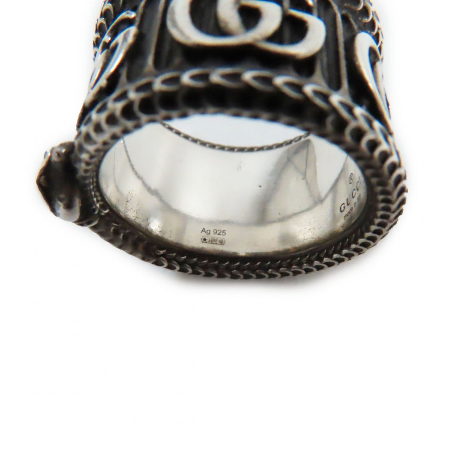 Gucci AG925 Snake & Double G Ring