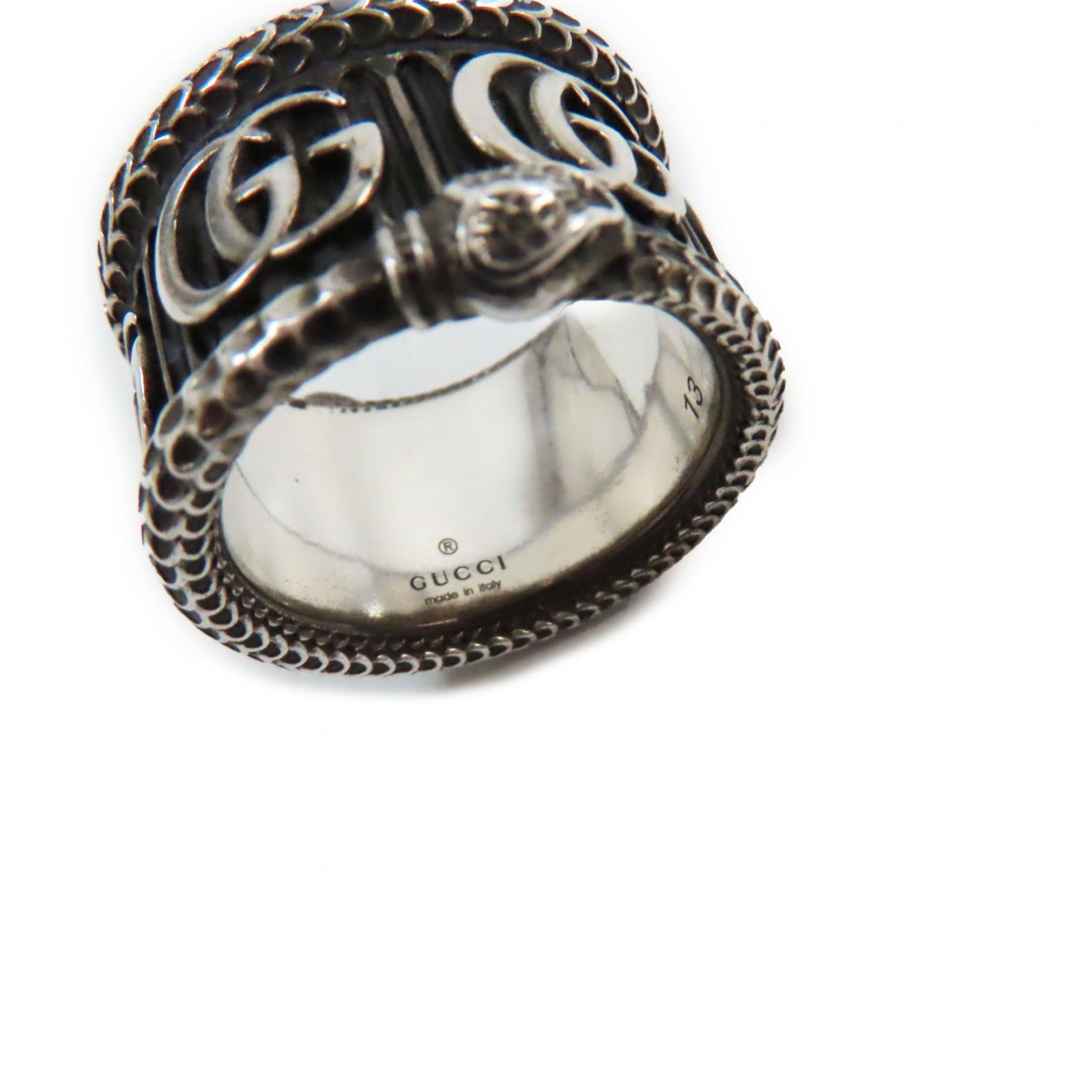 Gucci AG925 Snake & Double G Ring