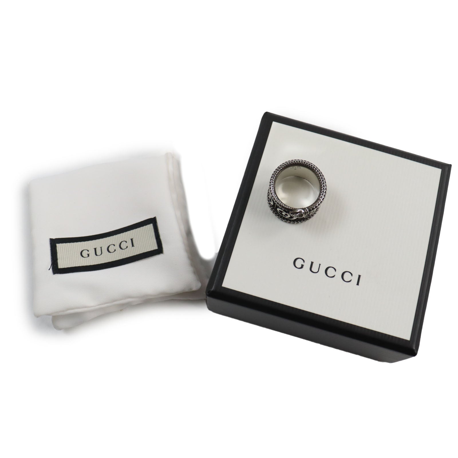 Gucci AG925 Snake & Double G Ring