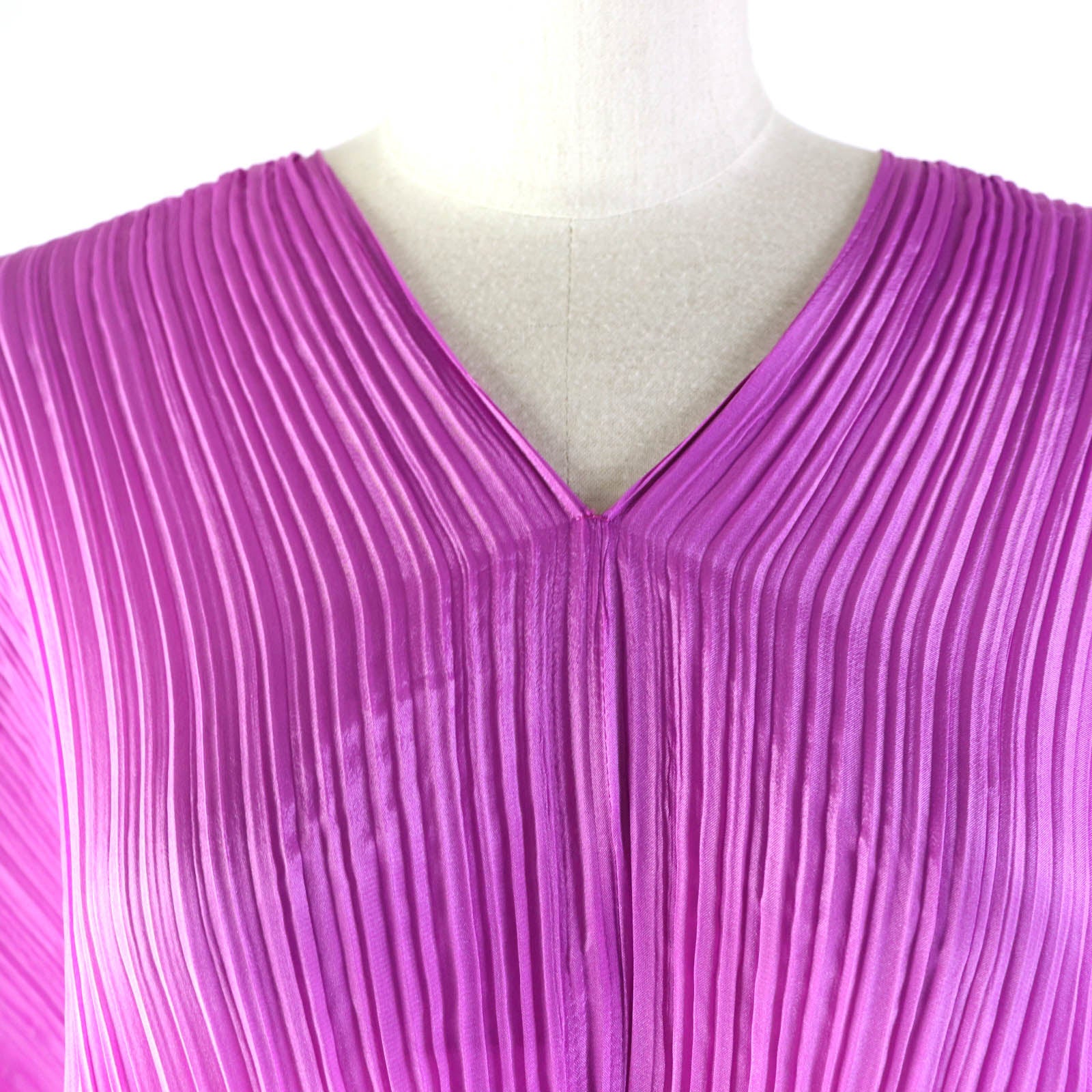 PLEATS PLEASE BOUNCE Poncho Purple Polyester