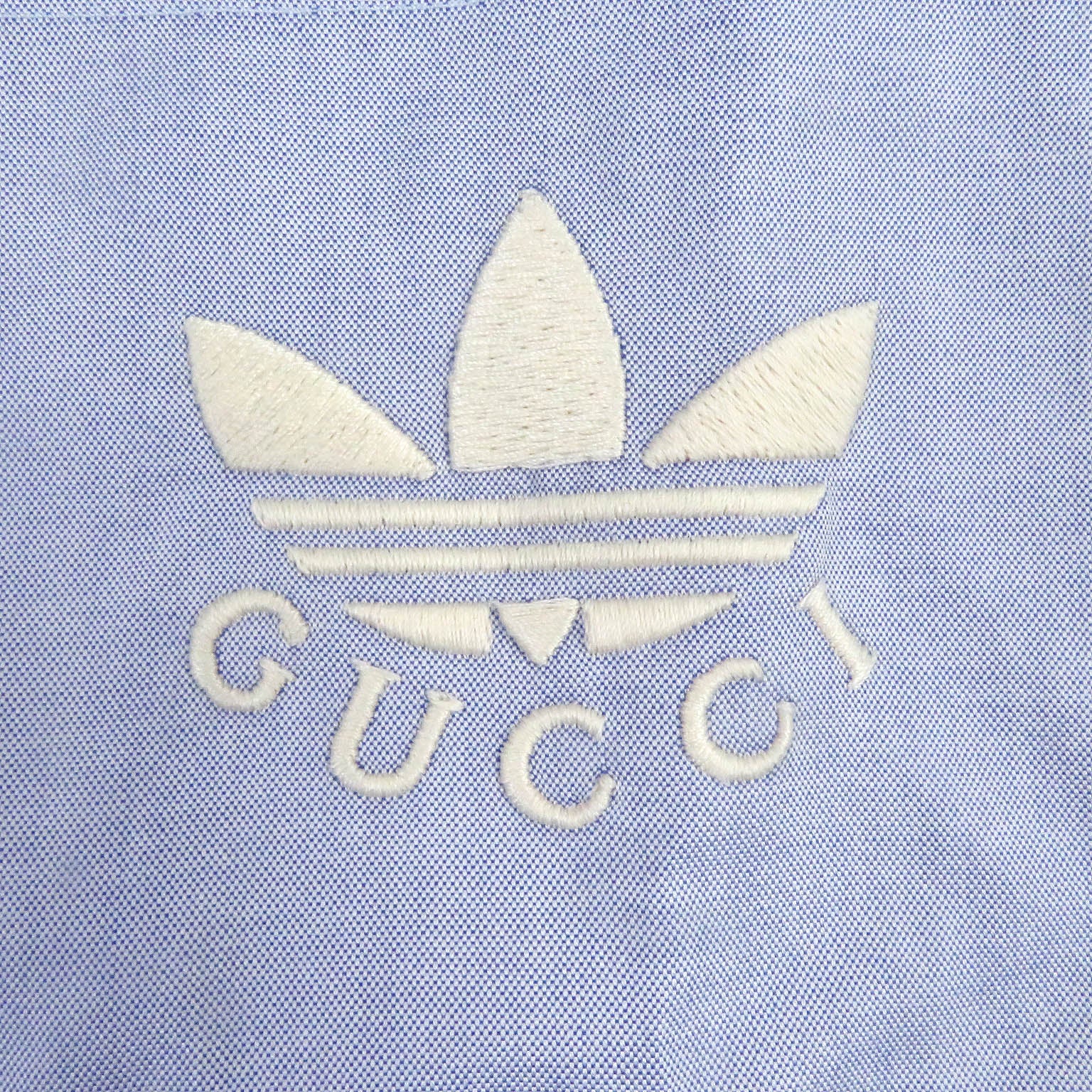 GUCCI adidas Embroidered Logo Oxford Shirt