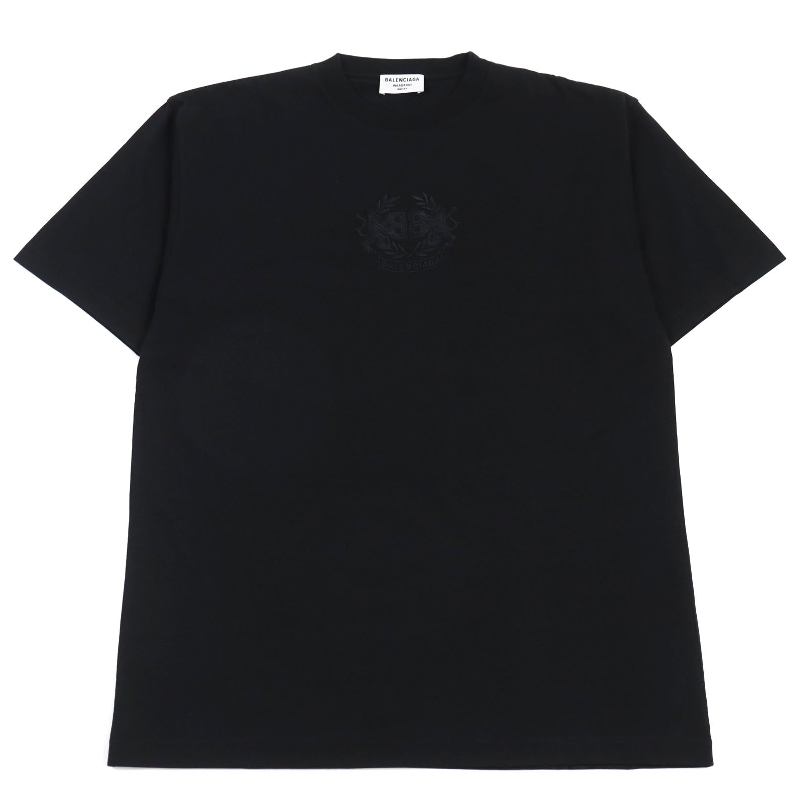 Balenciaga Logo Embroidered Cotton T-shirt XS