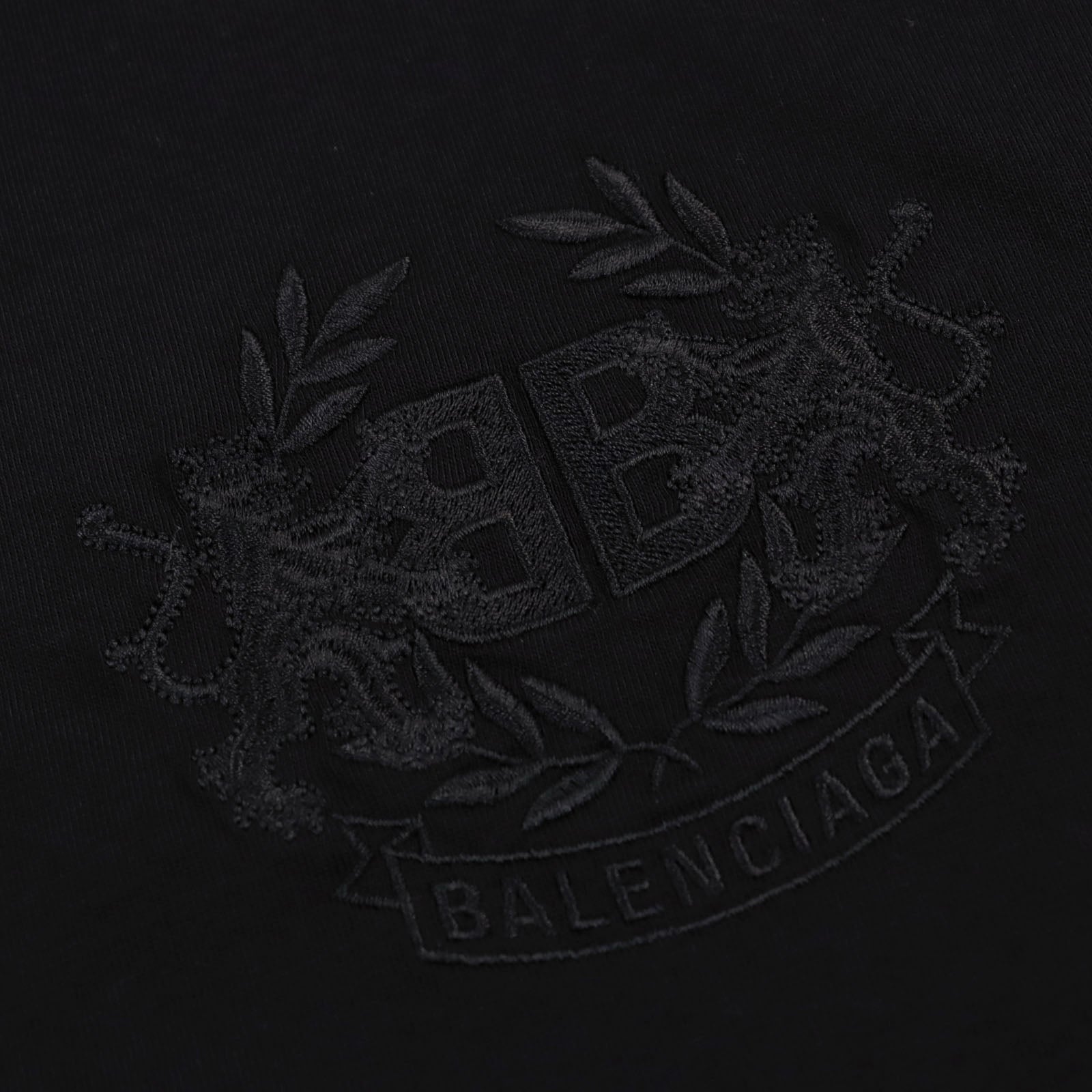 Balenciaga Logo Embroidered Cotton T-shirt XS