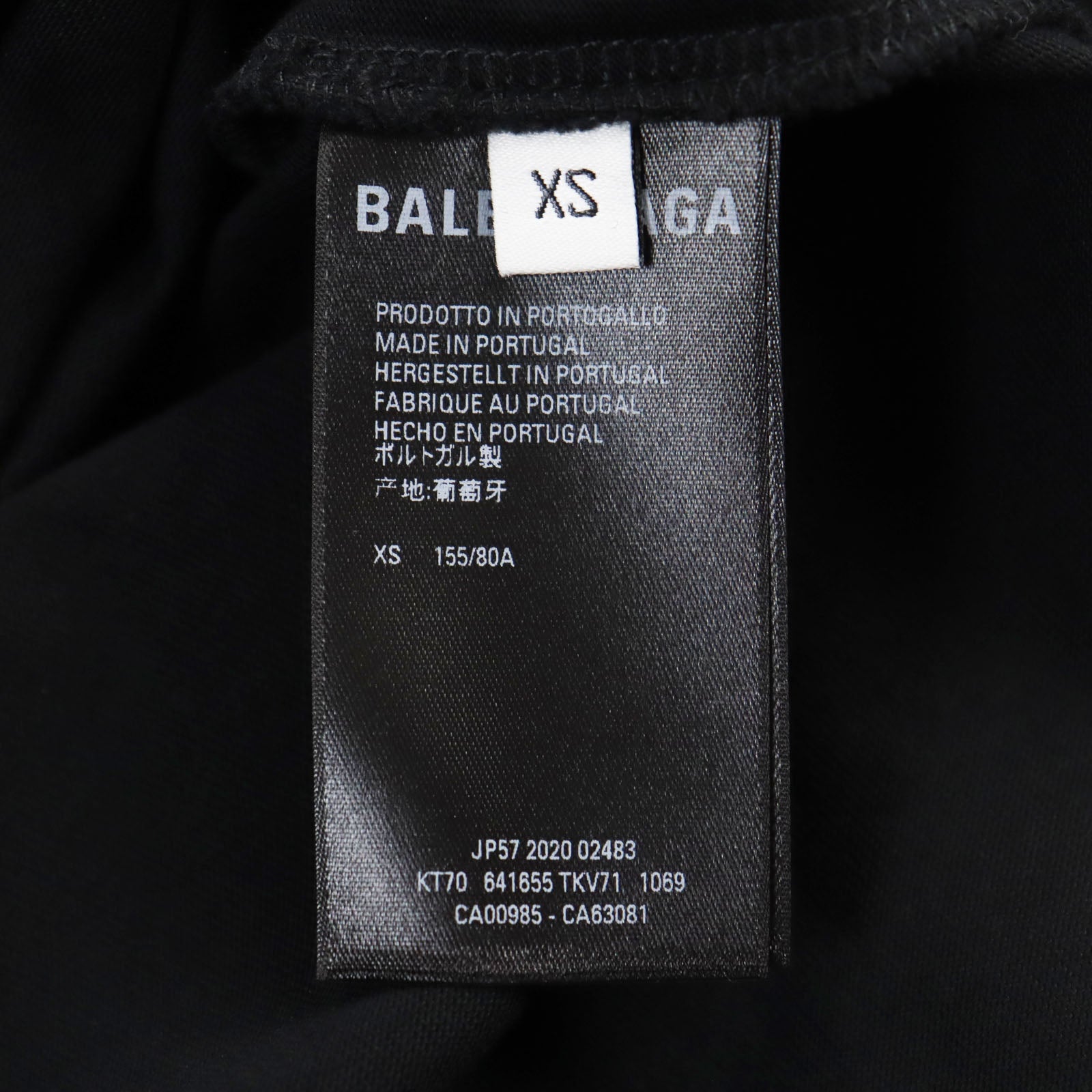 Balenciaga Logo Embroidered Cotton T-shirt XS