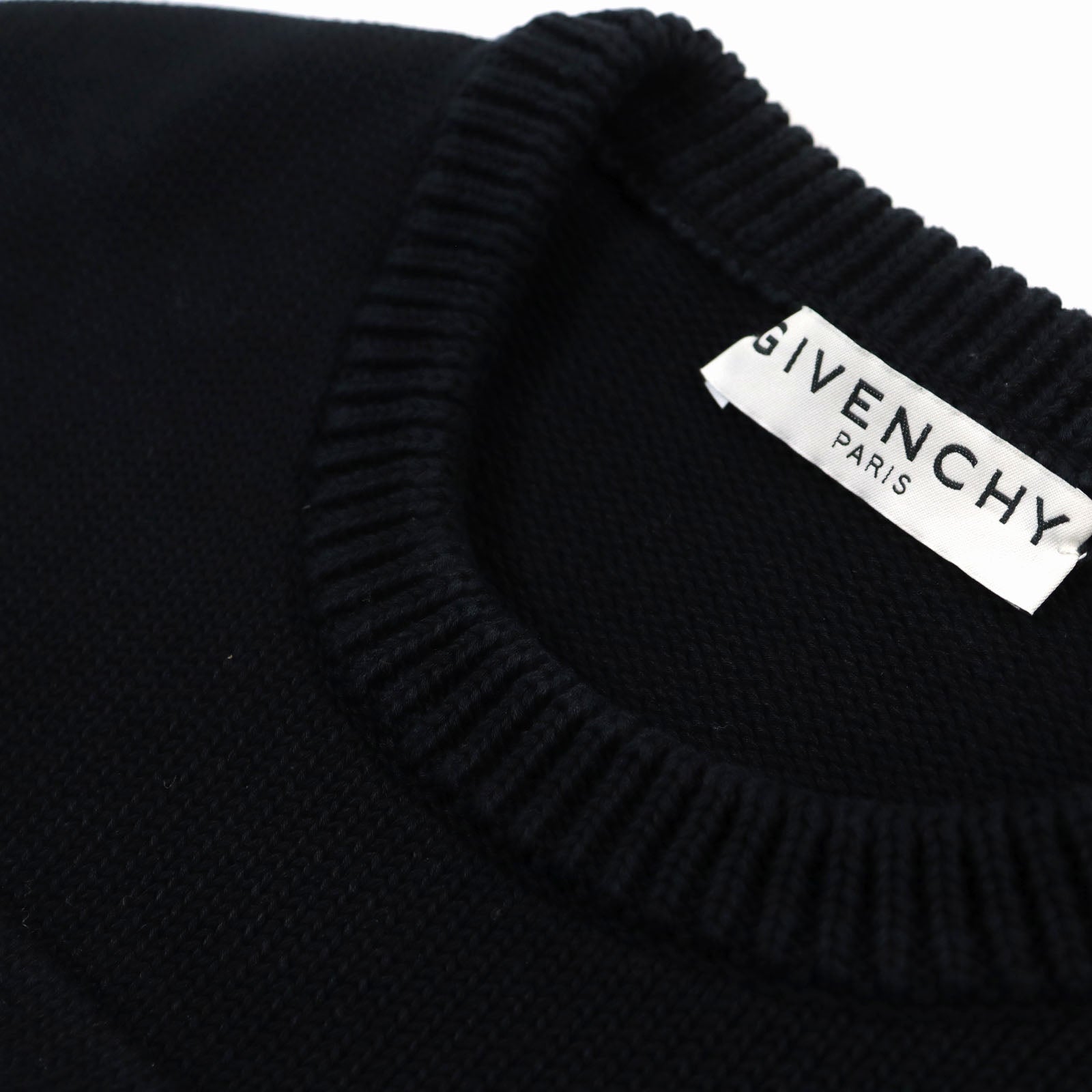 Givenchy Cotton Embroidered Logo Knit XS