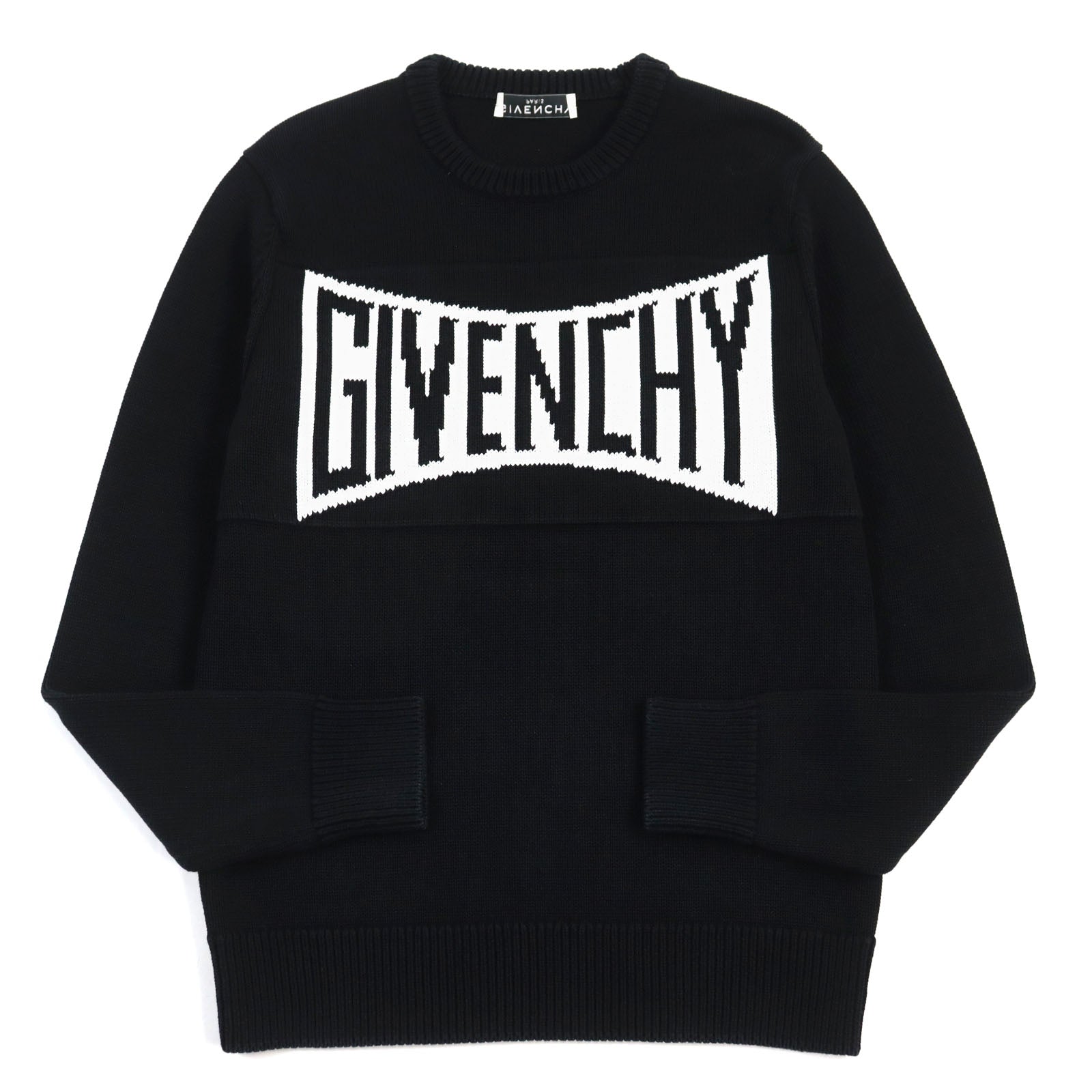 Givenchy Cotton Embroidered Logo Knit XS