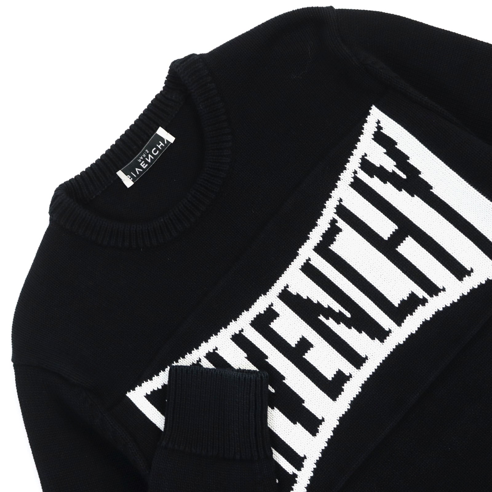 Givenchy Cotton Embroidered Logo Knit XS