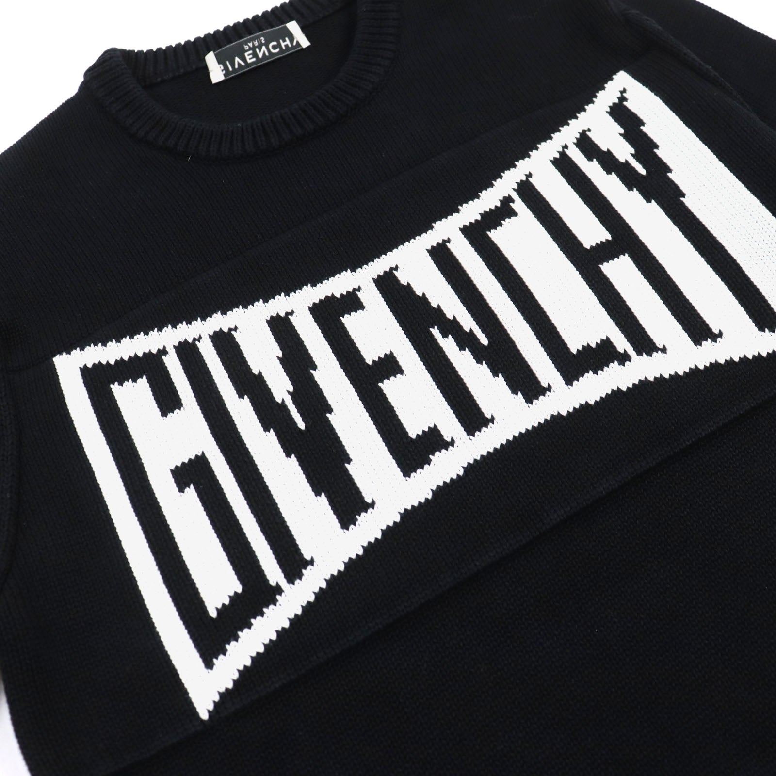 Givenchy Cotton Embroidered Logo Knit XS