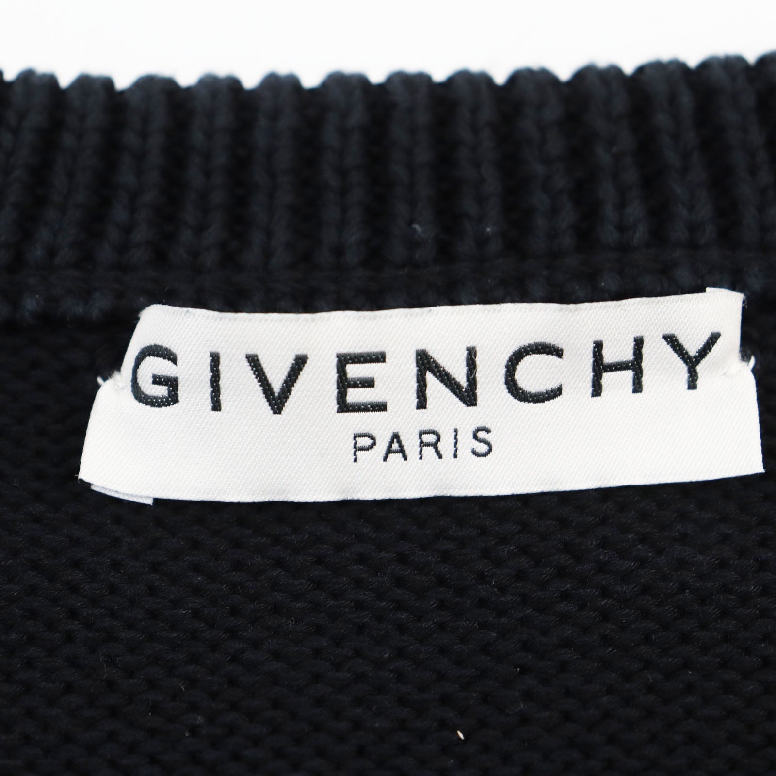 Givenchy Cotton Embroidered Logo Knit XS