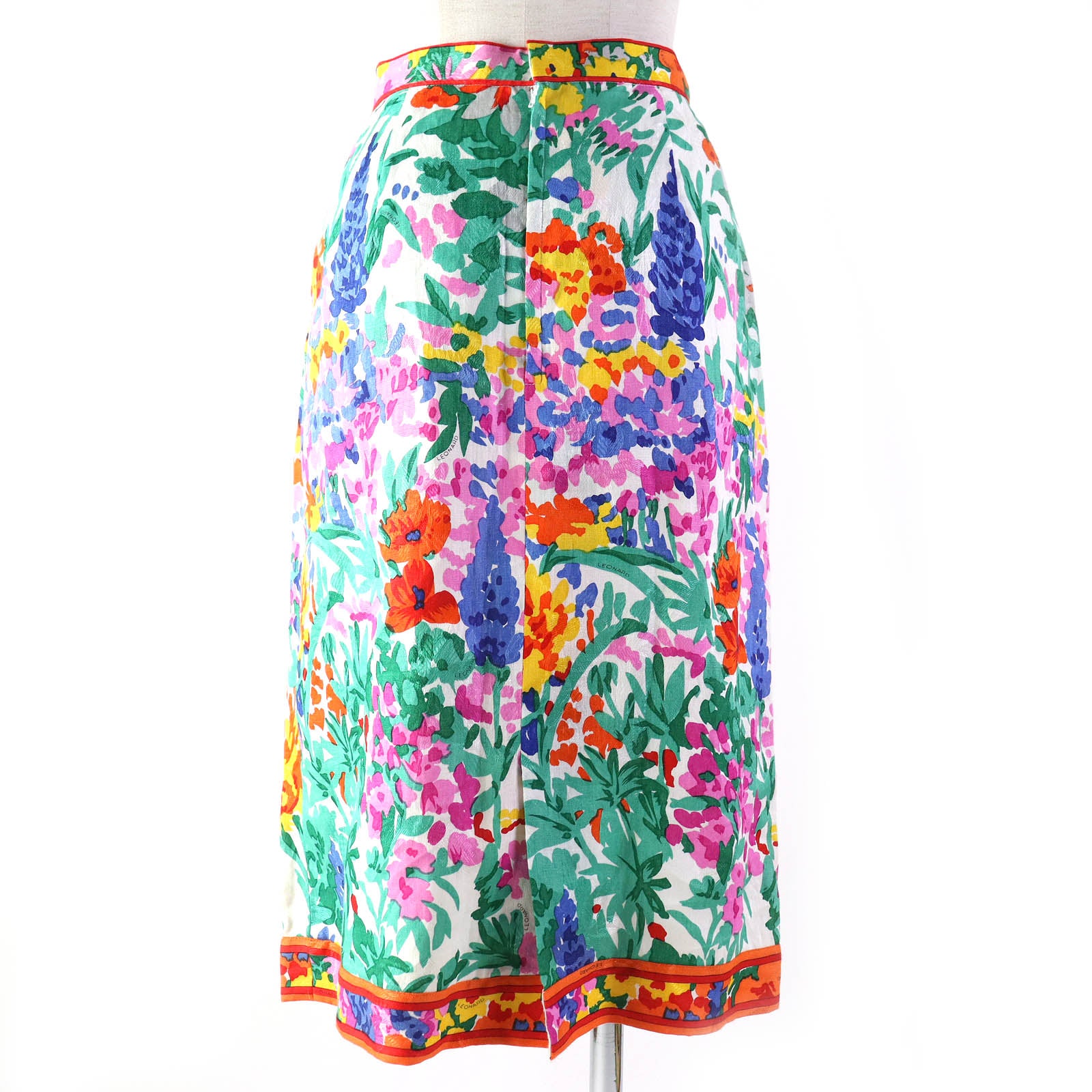 LEONARD FASHION Floral Logo Tight Skirt