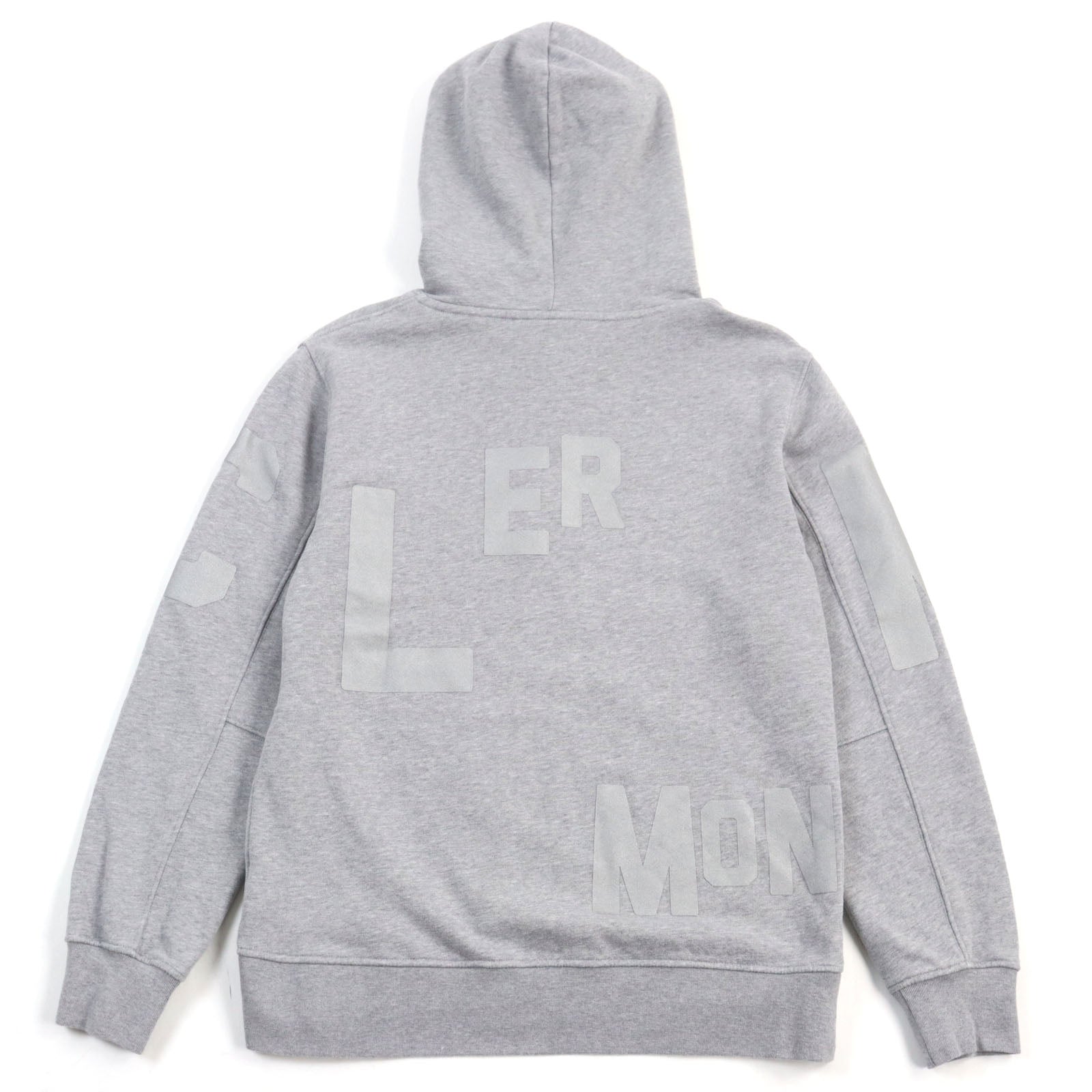 Moncler Hoodie Cotton Nylon Logo Gray XS