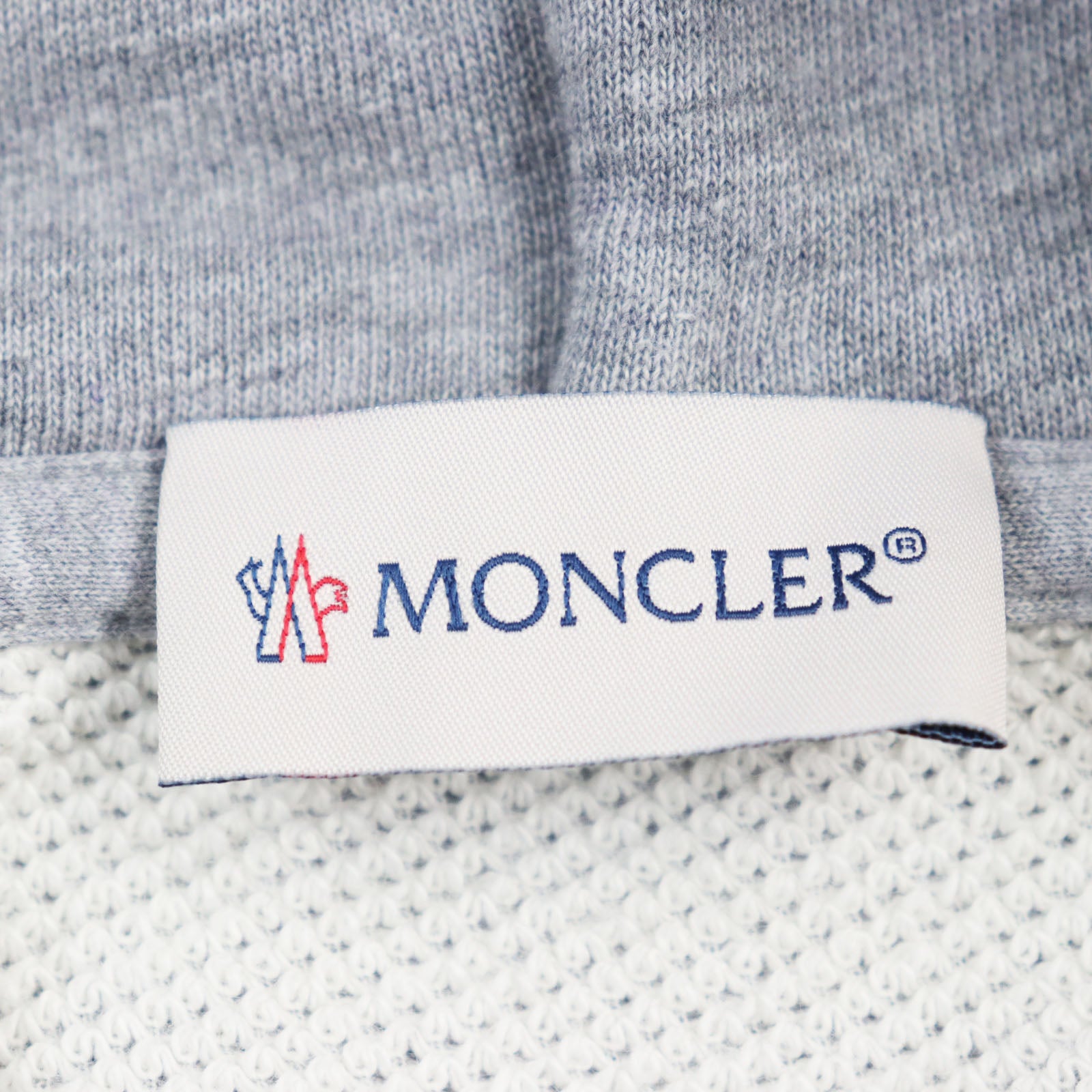 Moncler Hoodie Cotton Nylon Logo Gray XS