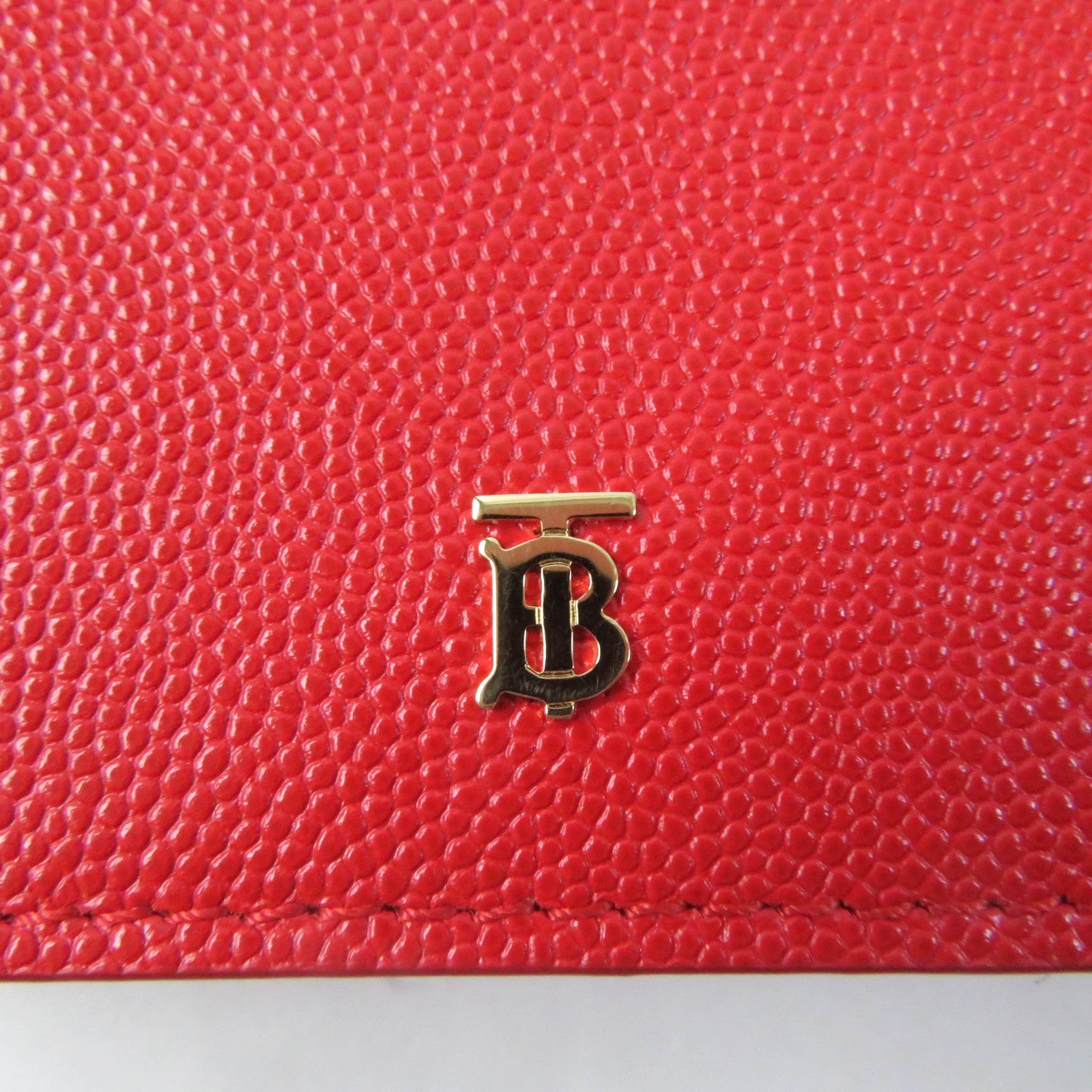 Burberry TB Logo Leather Compact Wallet