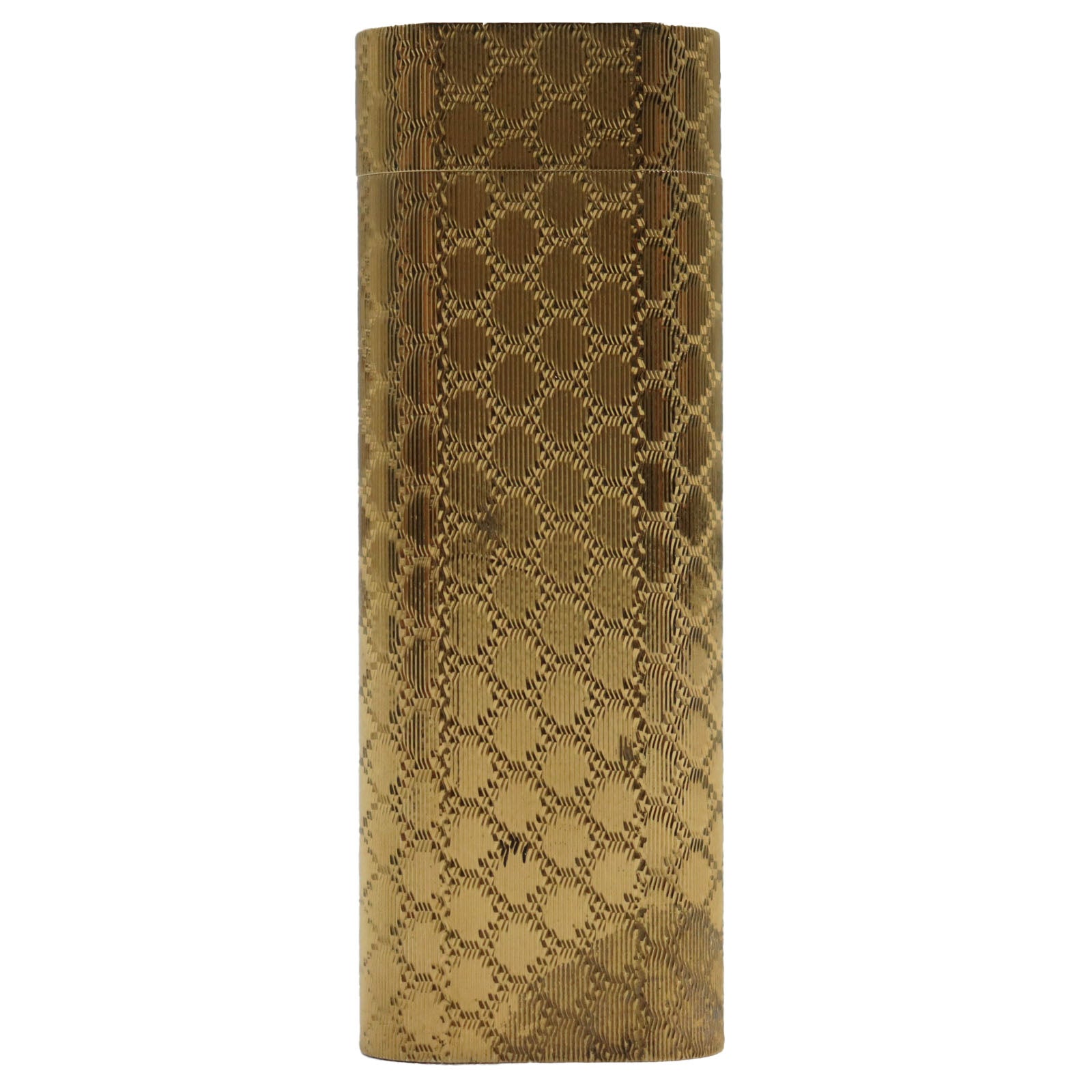 Cartier Gas Lighter Oval Pattern Gold