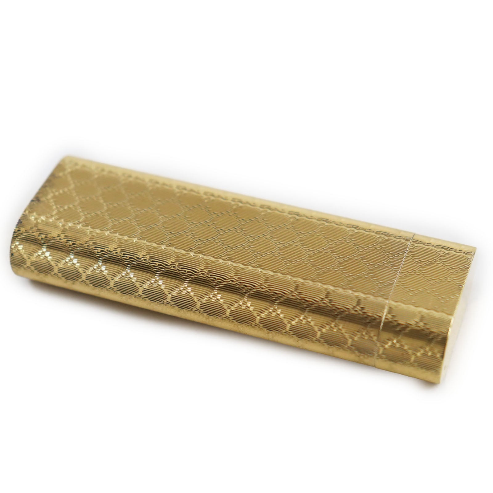 Cartier Gas Lighter Oval Pattern Gold