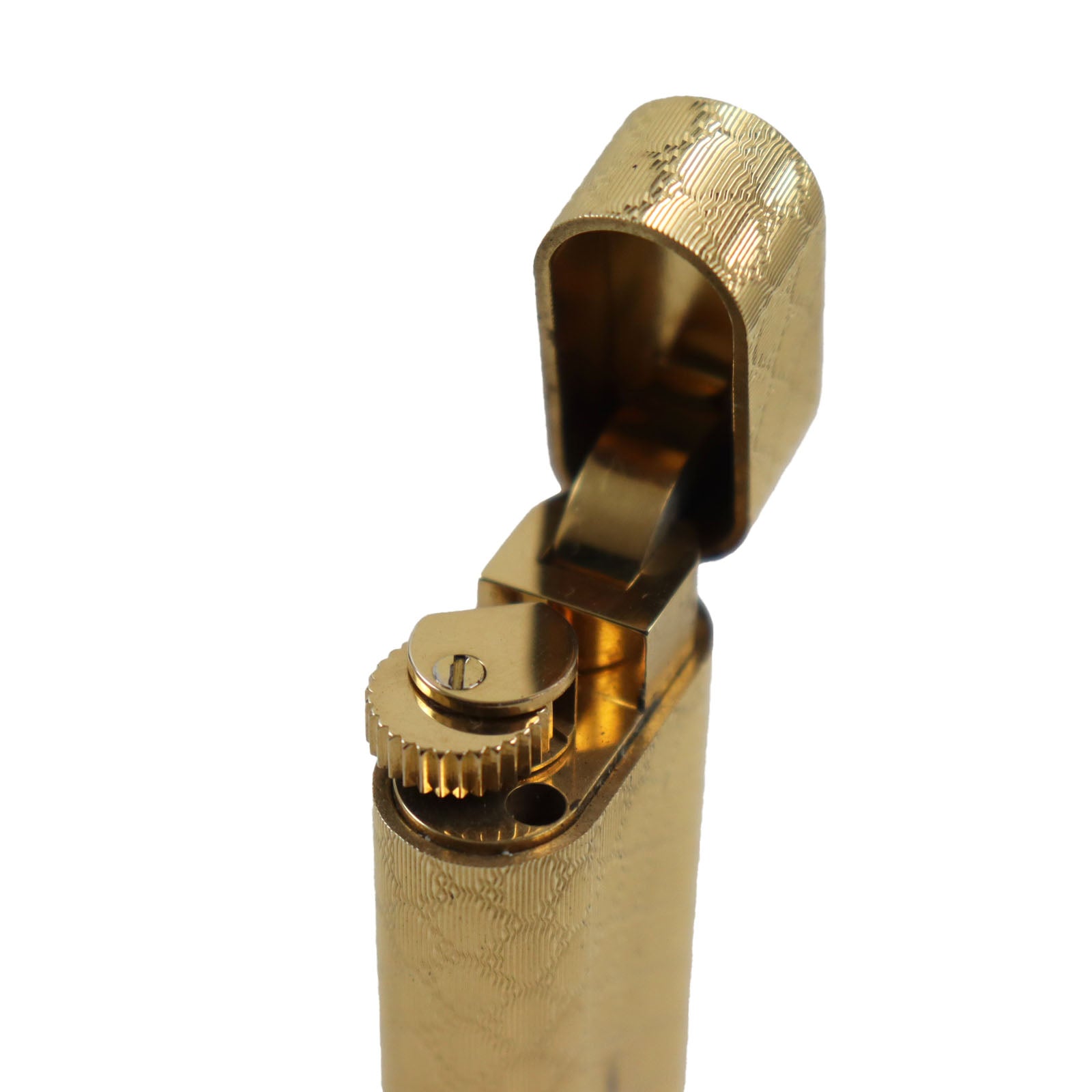 Cartier Gas Lighter Oval Pattern Gold