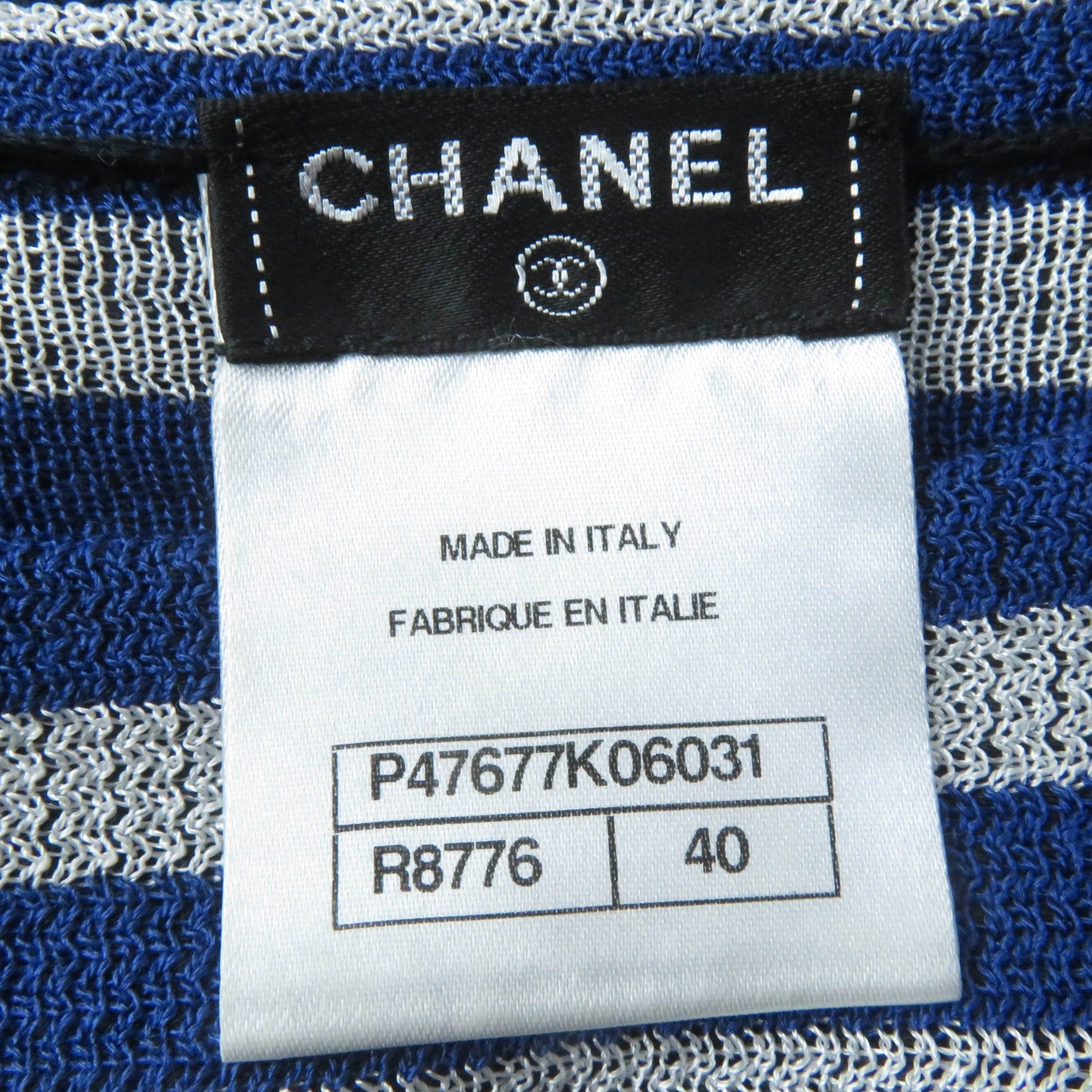 Chanel COCO Mark Border Long Sleeve Dress