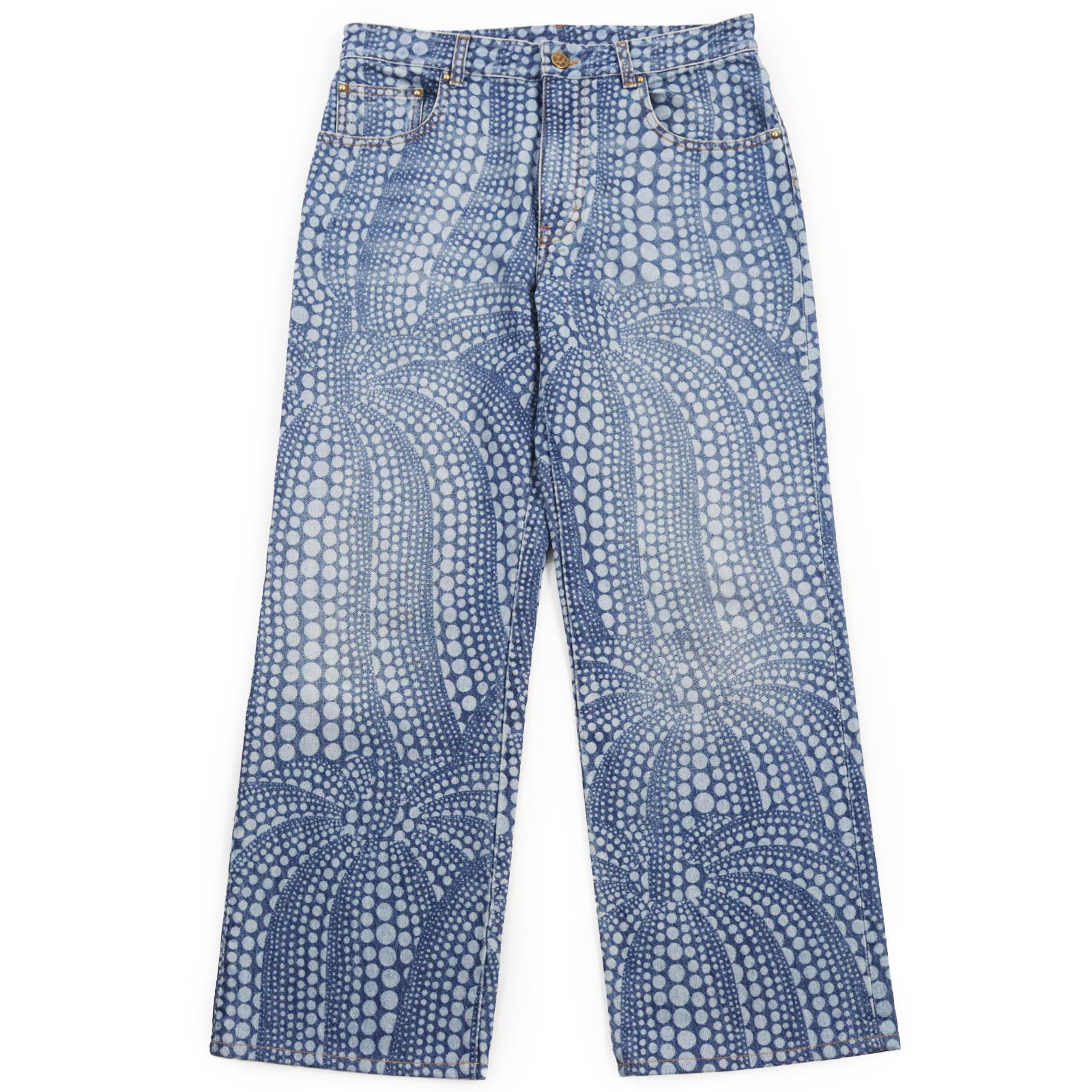 Louis Vuitton Yayoi Kusama Pumpkin Denim Pants