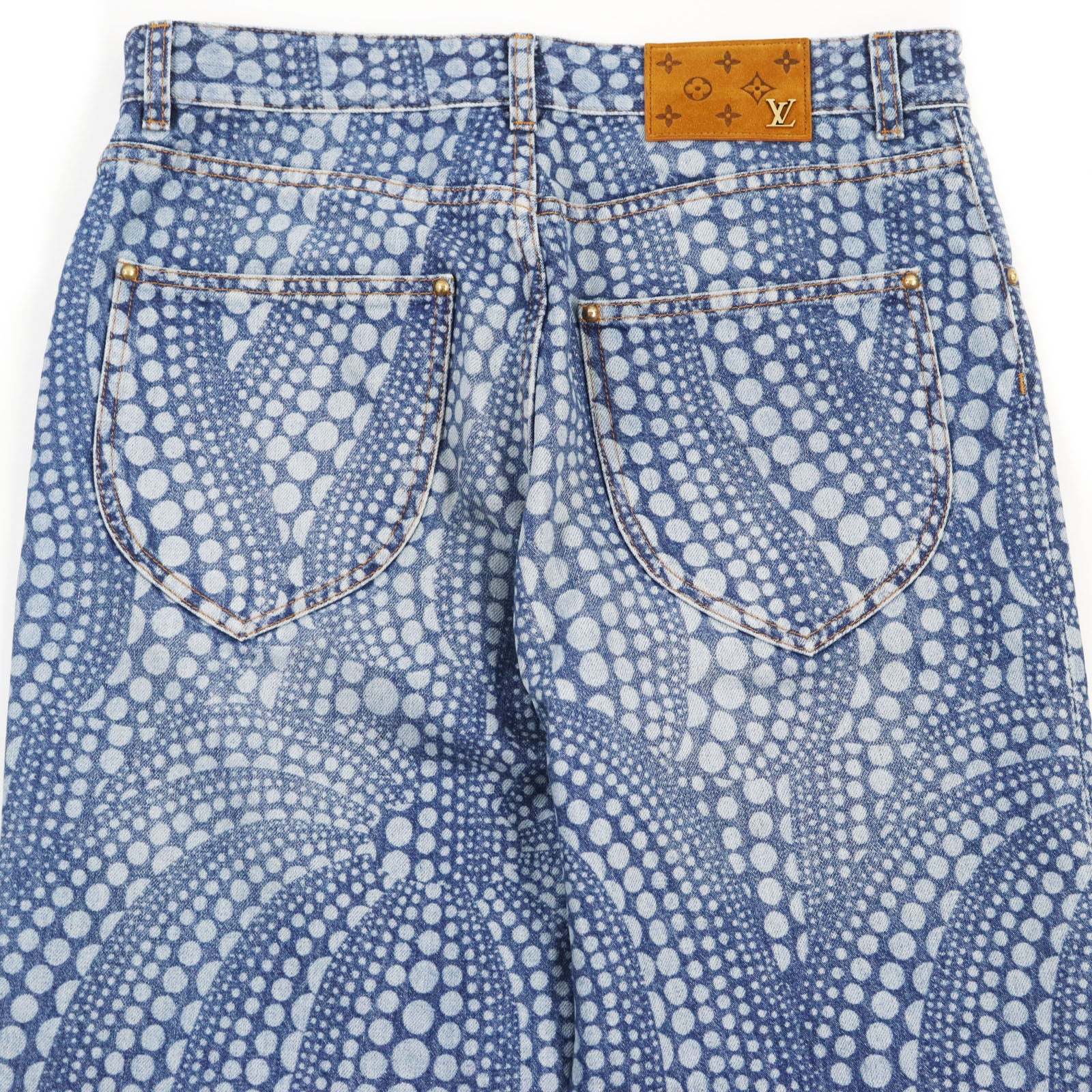 Louis Vuitton Yayoi Kusama Pumpkin Denim Pants