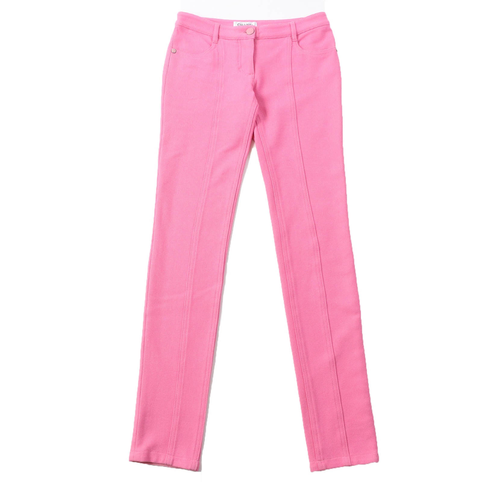 Chanel COCO Mark Star Button Skinny Pants