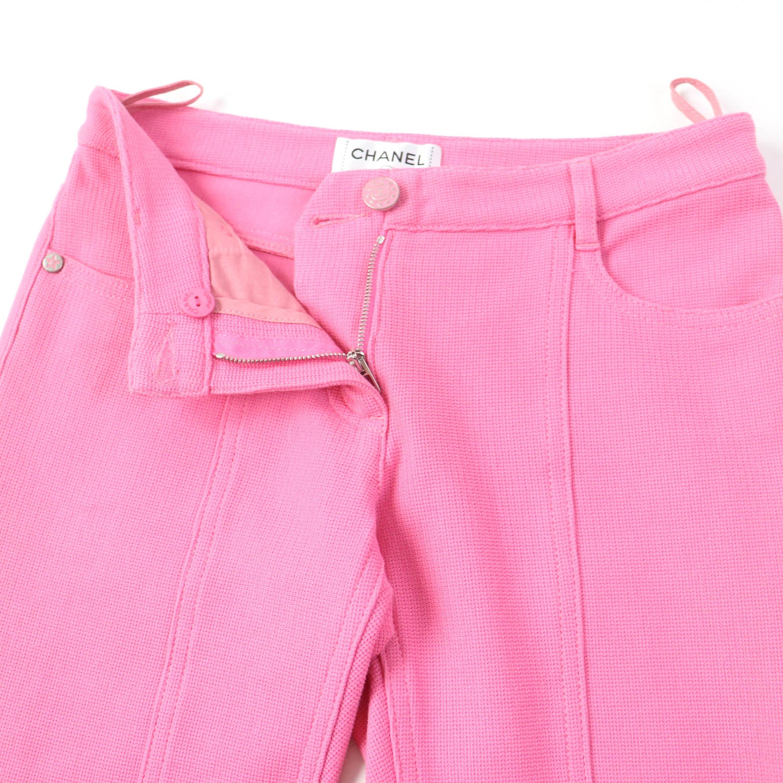 Chanel COCO Mark Star Button Skinny Pants