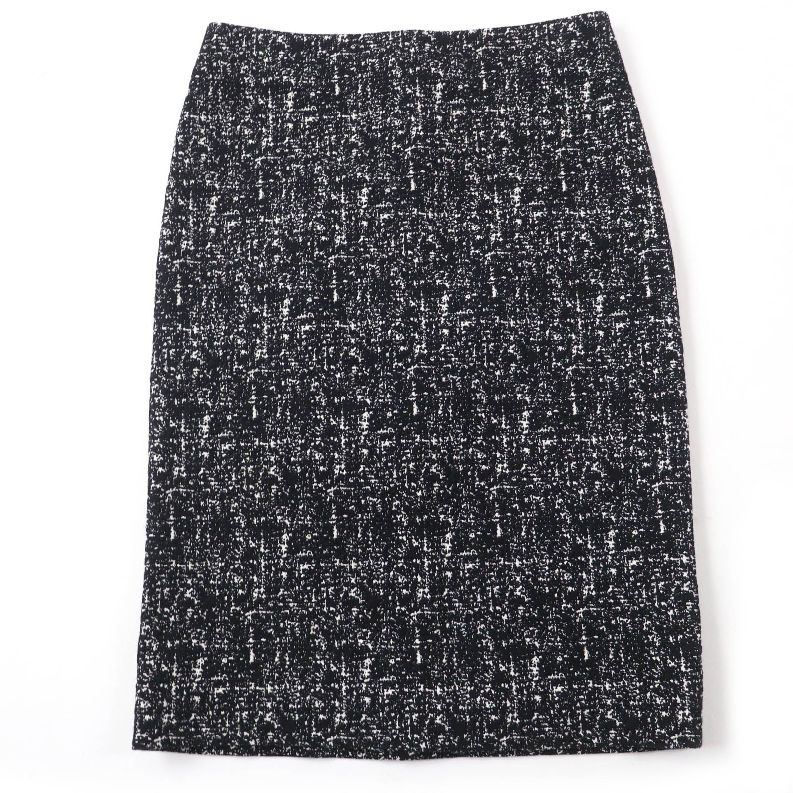 Bottega Veneta Wool Cotton Tight Skirt Black 36