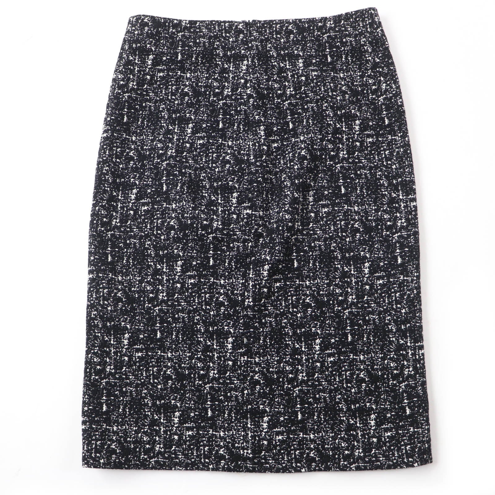 Bottega Veneta Wool Cotton Tight Skirt Black 36