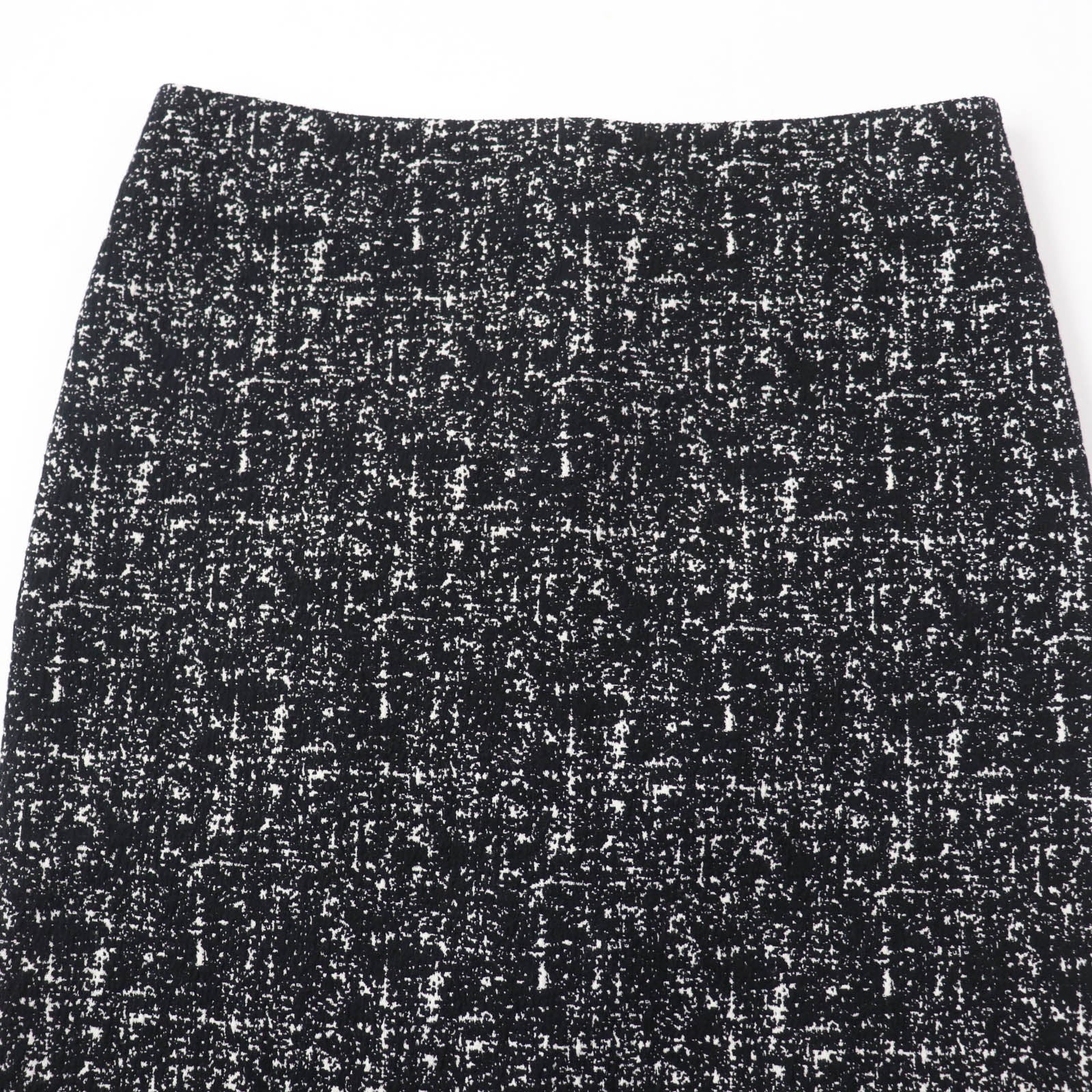 Bottega Veneta Wool Cotton Tight Skirt Black 36