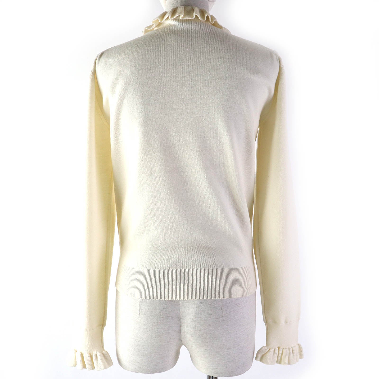 Louis Vuitton Ruffle Long Sleeve Sweater XS