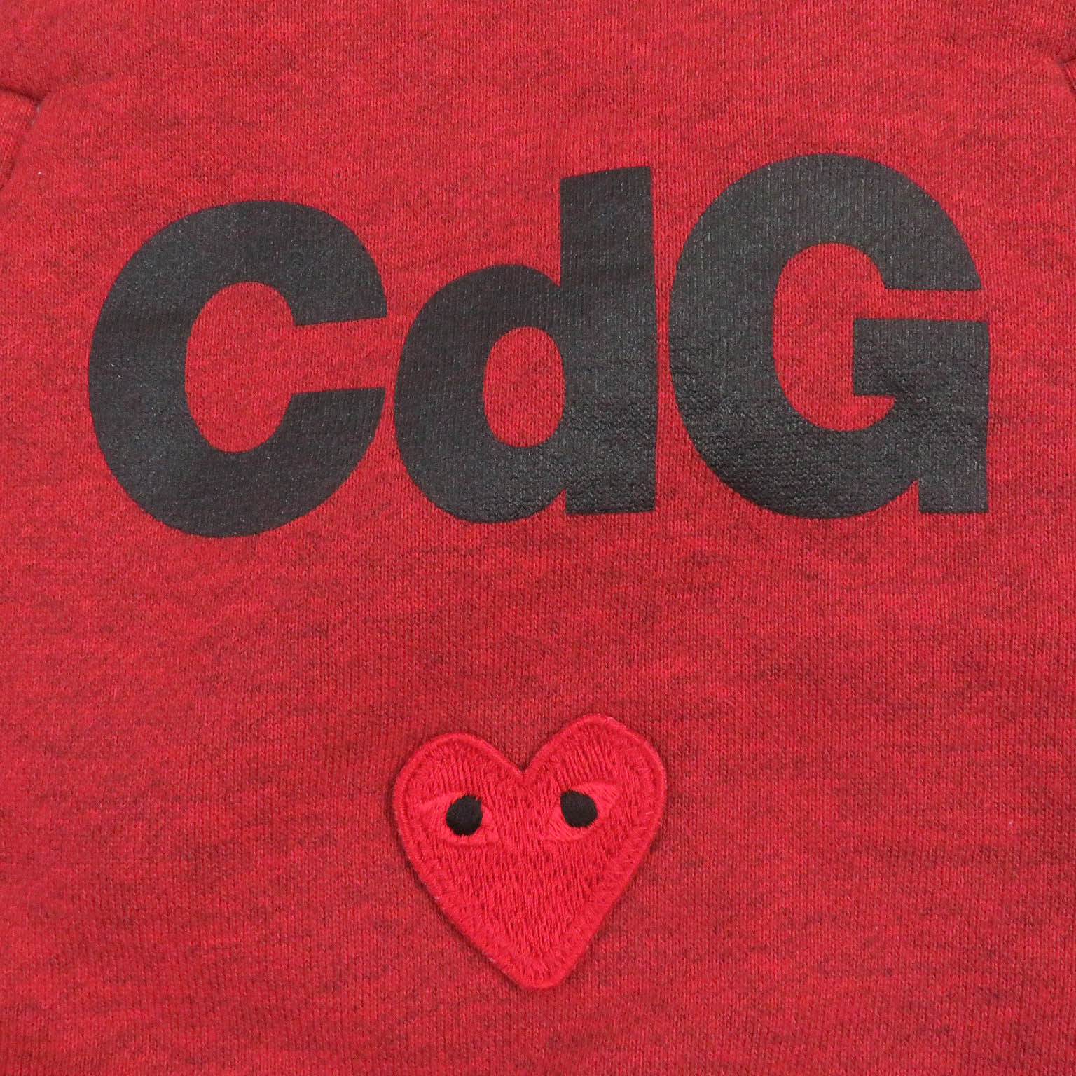 COMME des GARCONS Logo Hoodie Red S