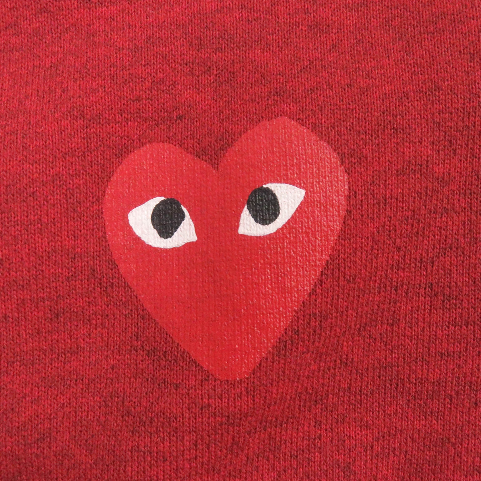 COMME des GARCONS Logo Hoodie Red S