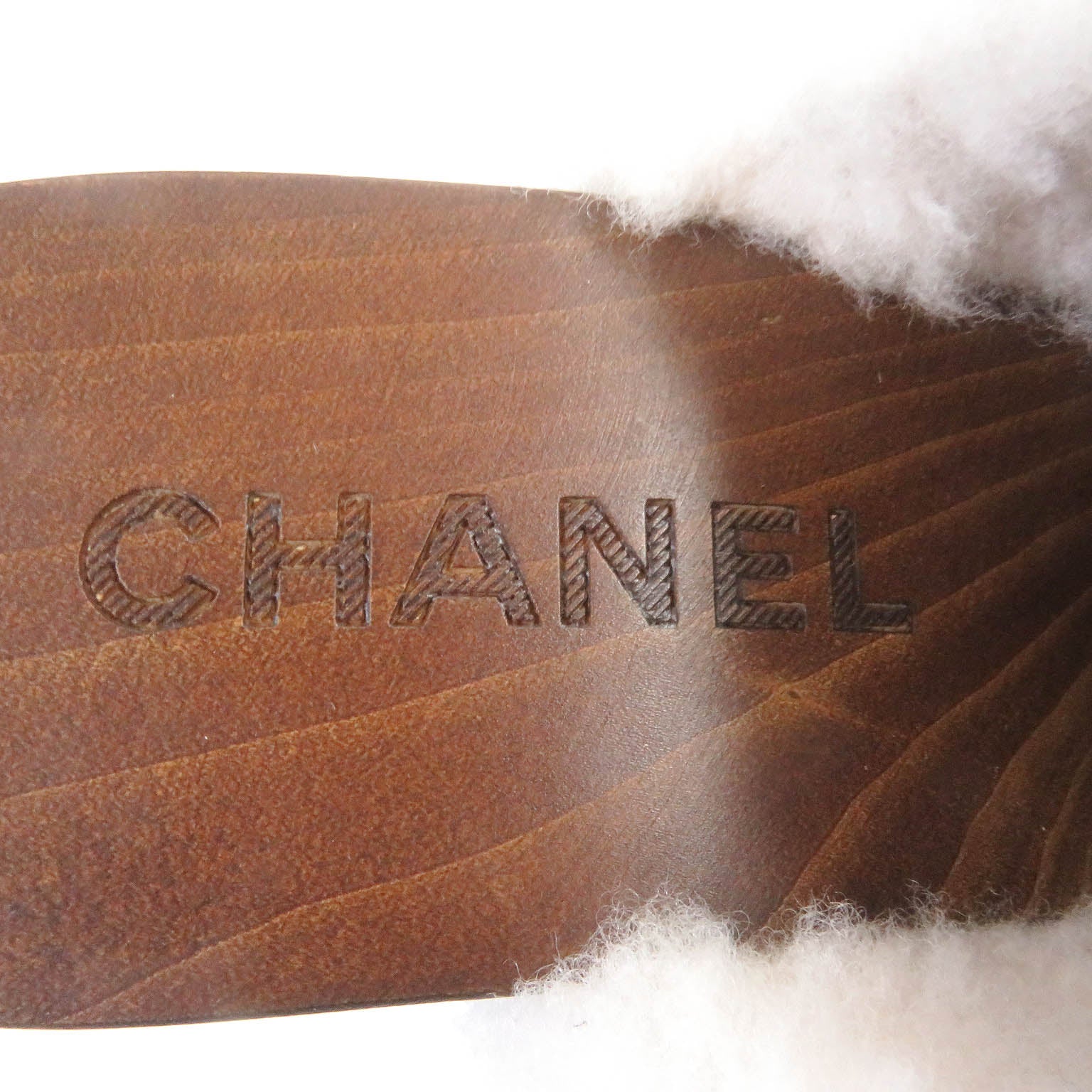 Chanel Suede Leather Sandals Black 36C