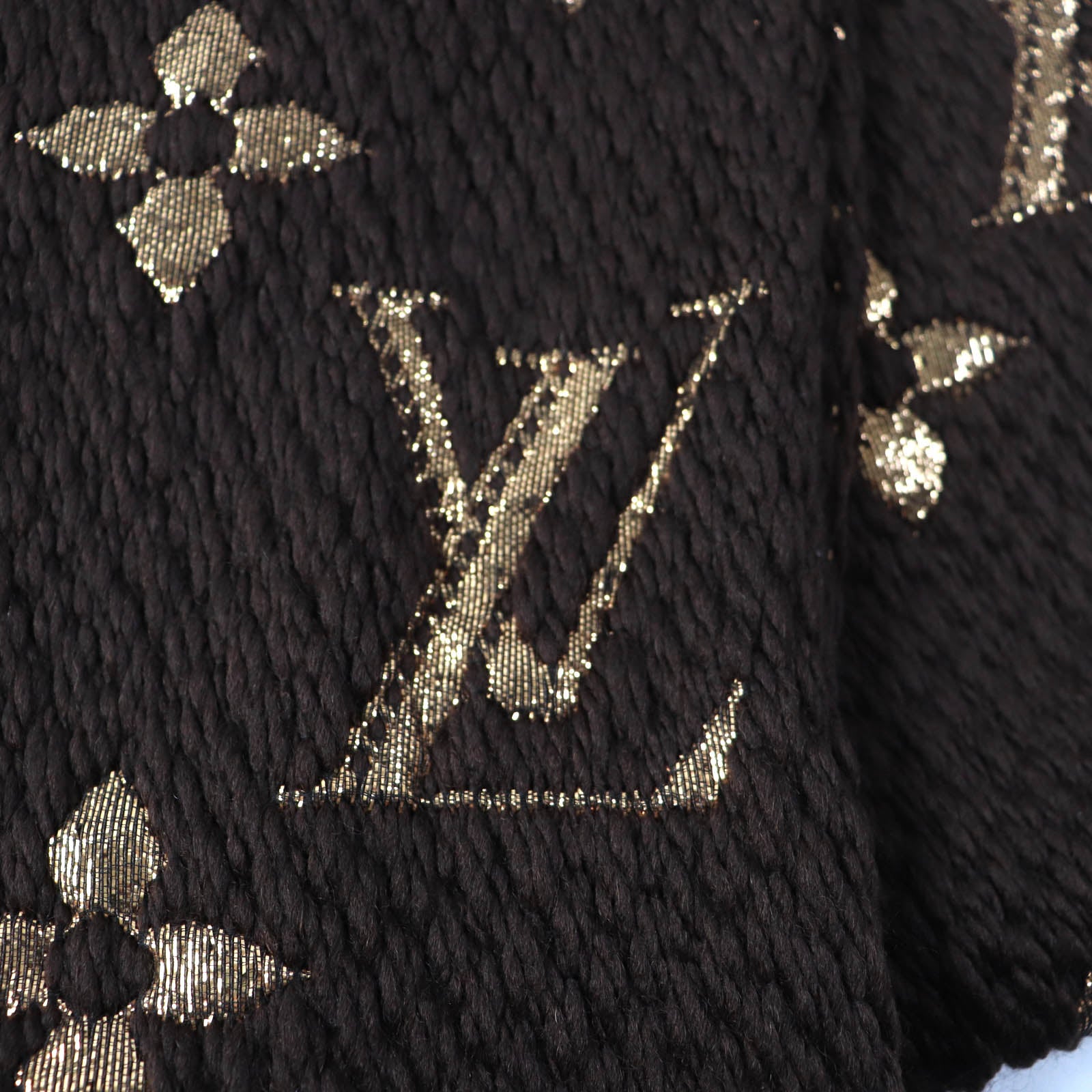 Louis Vuitton Monogram Shine Knit Scarf