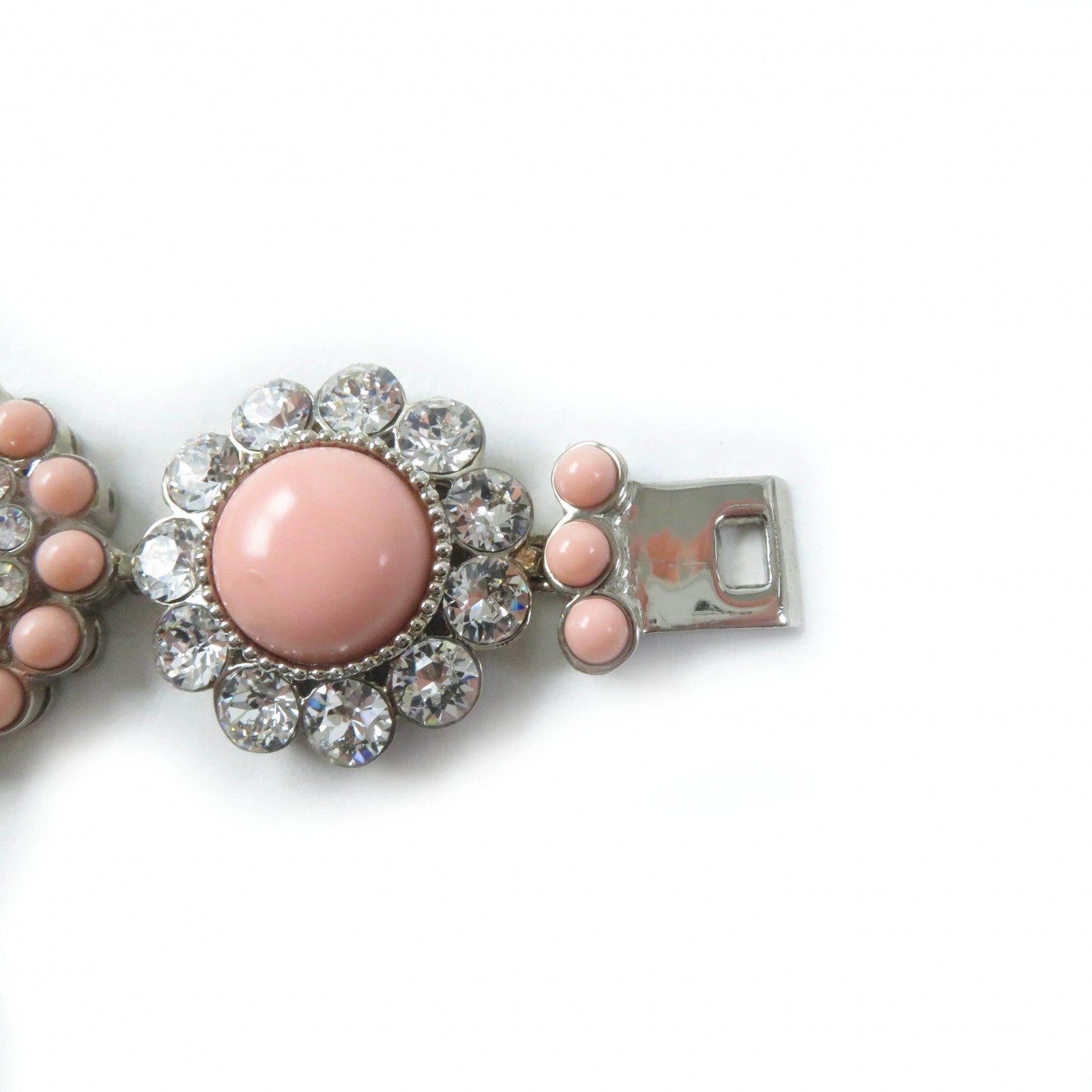 Miu Miu Bijou Flower Motif Bracelet Pink