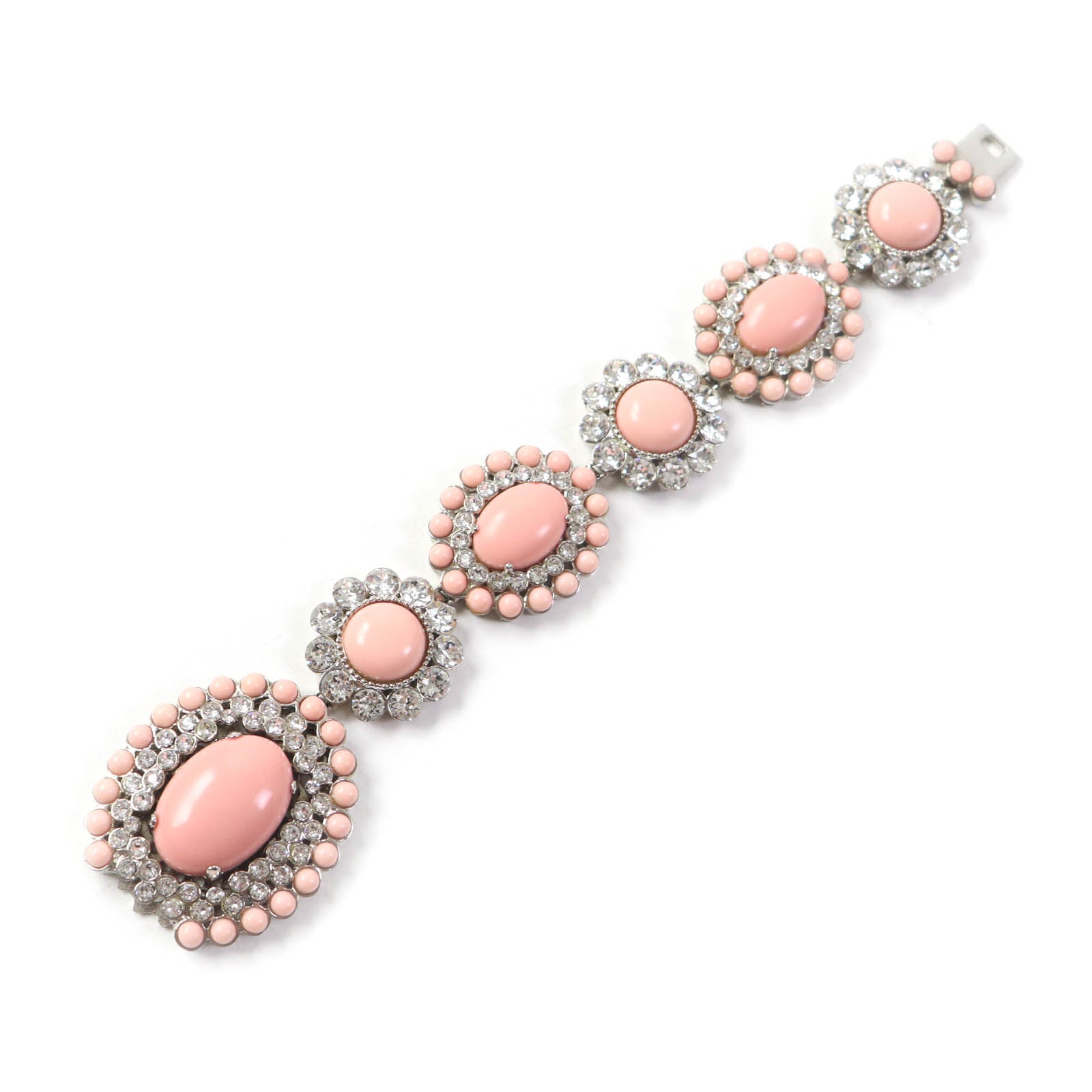 Miu Miu Bijou Flower Motif Bracelet Pink