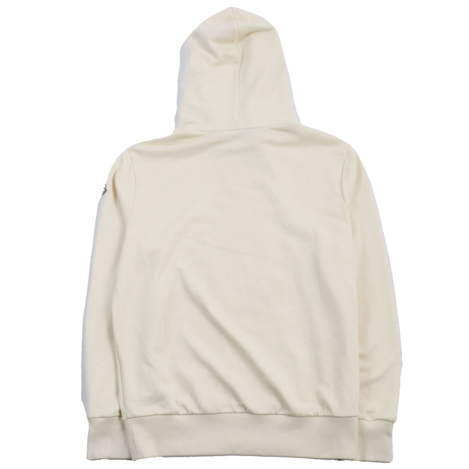 Moncler Cotton Pullover Hoodie Sweatshirt Ivory L