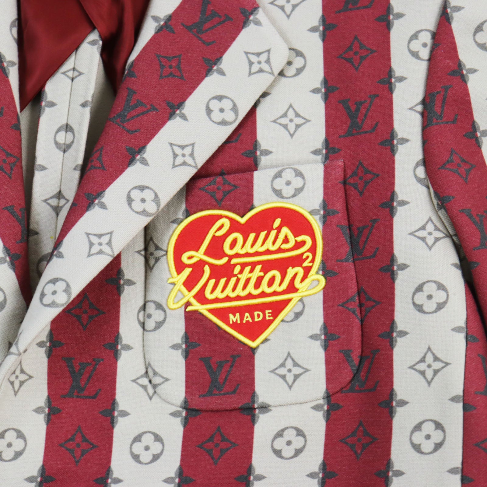 Louis Vuitton Monogram Trunk Stripe Jacket Brown