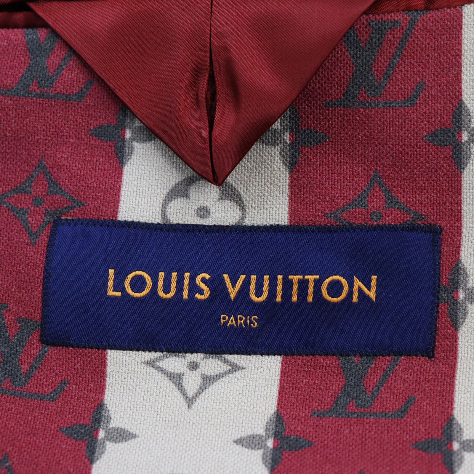 Louis Vuitton Monogram Trunk Stripe Jacket Brown