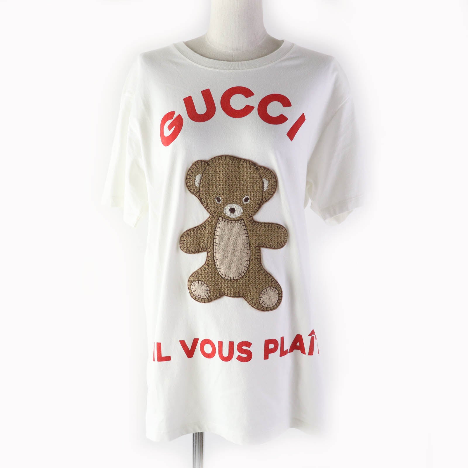 Gucci Teddy Bear Patch T-Shirt XS