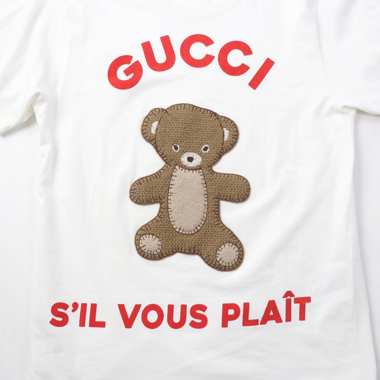 Gucci Teddy Bear Patch T-Shirt XS